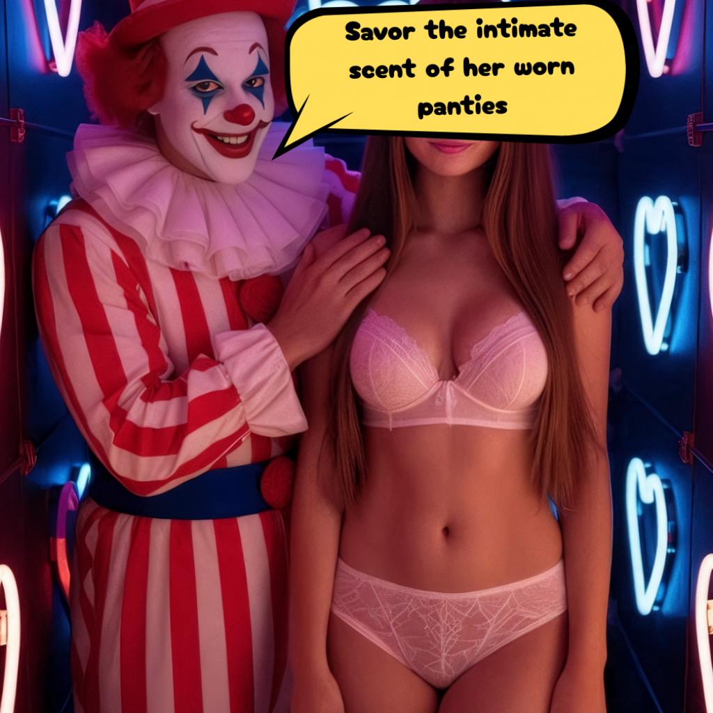 Halloween Clown Domination  Alinas Seductive Worn Panties