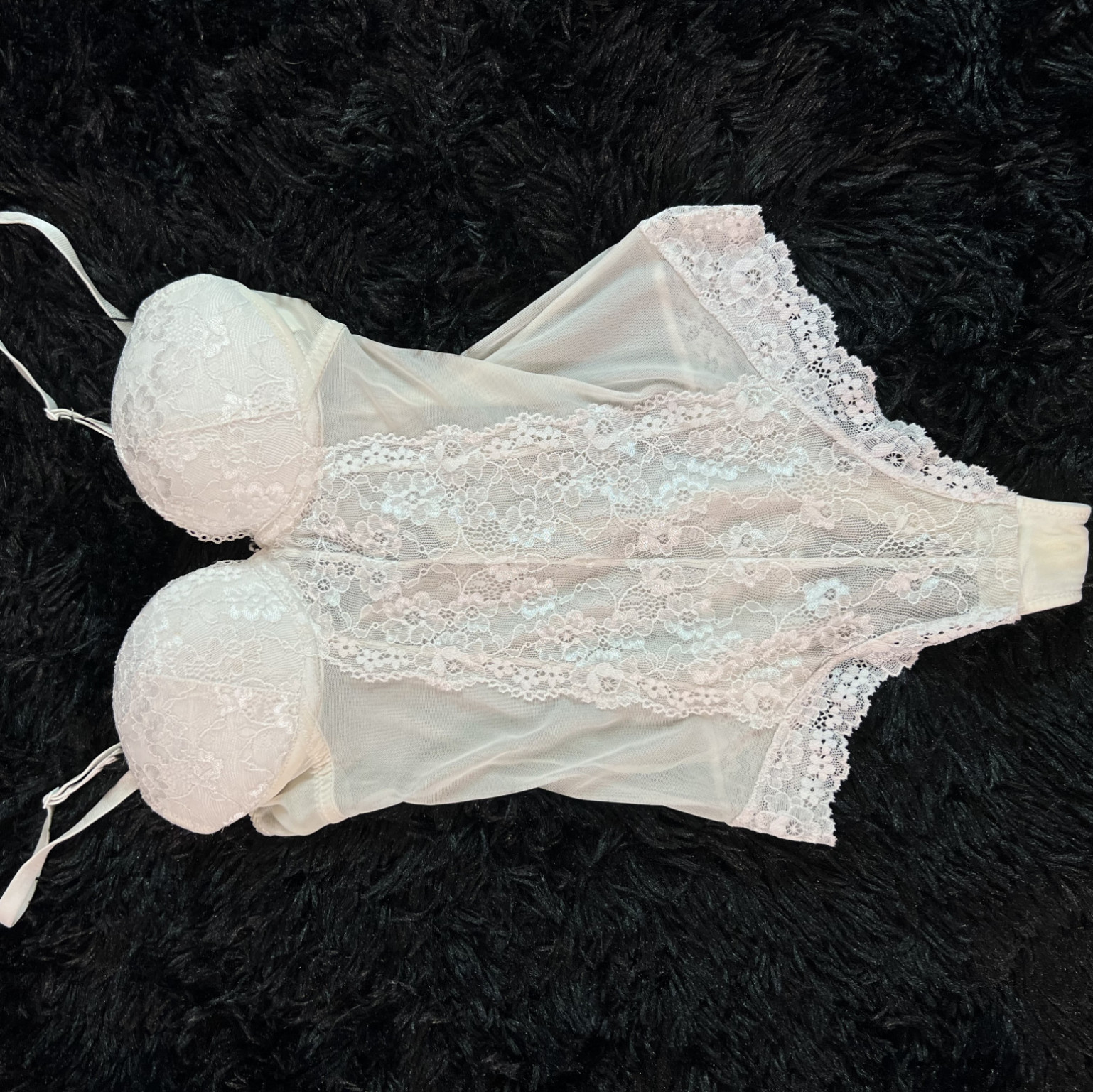 My First Lingerie White Thong Bodysuit
