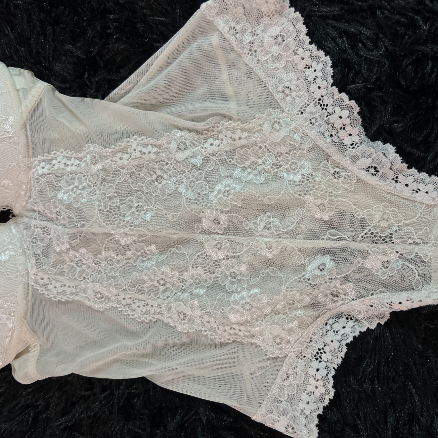 My First Lingerie White Thong Bodysuit