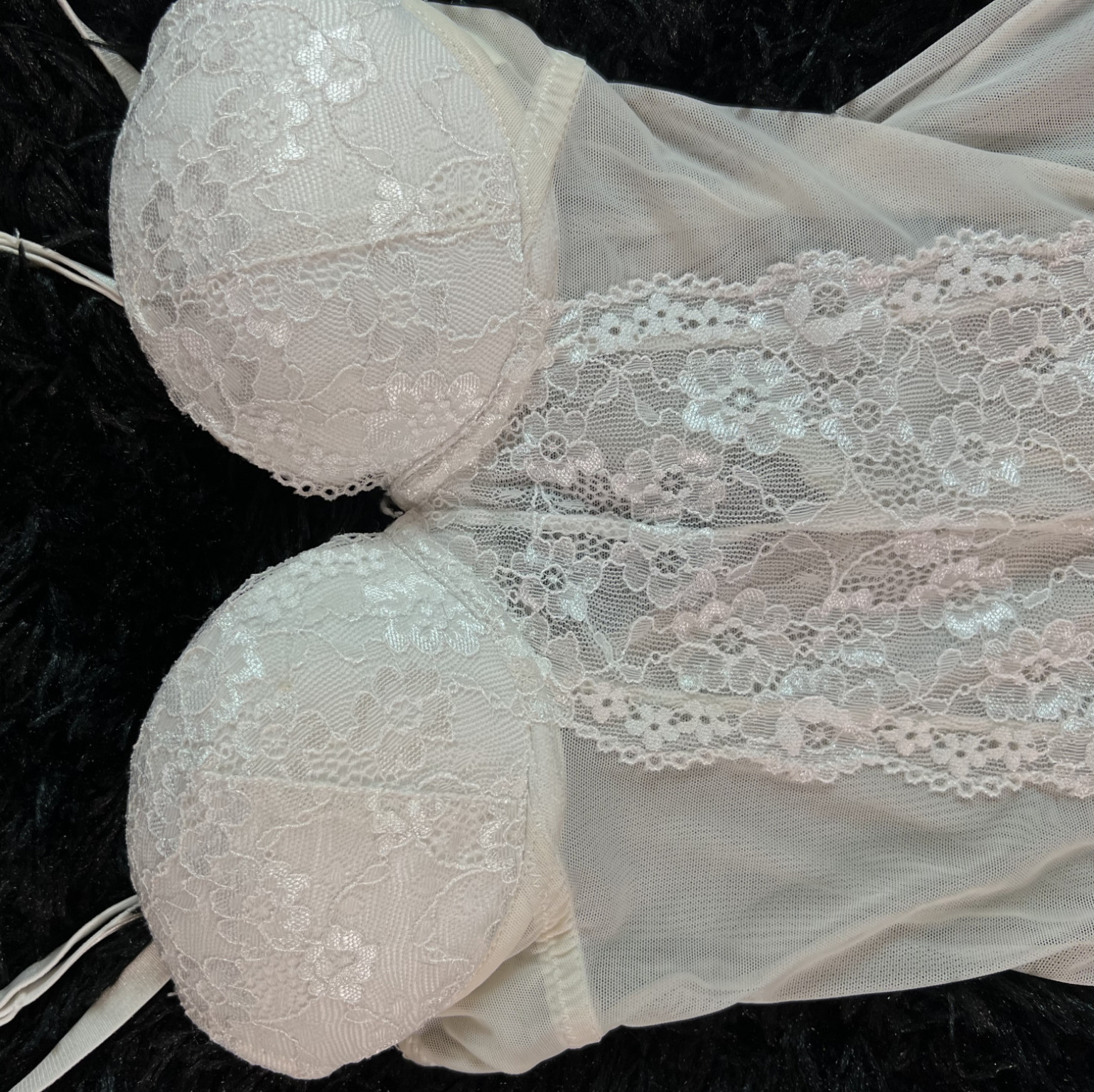My First Lingerie White Thong Bodysuit