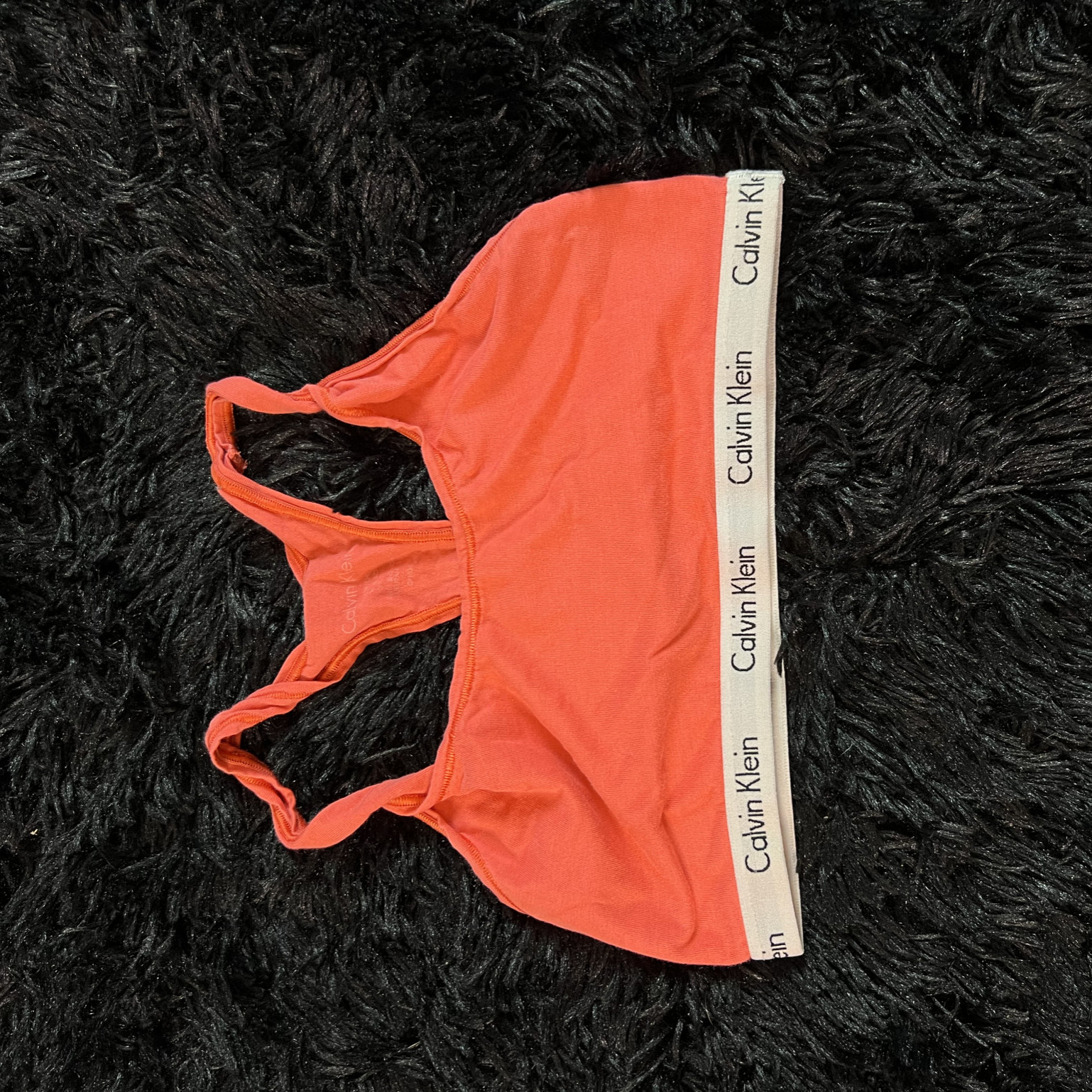 Orange Calvin Klein Sports Bra
