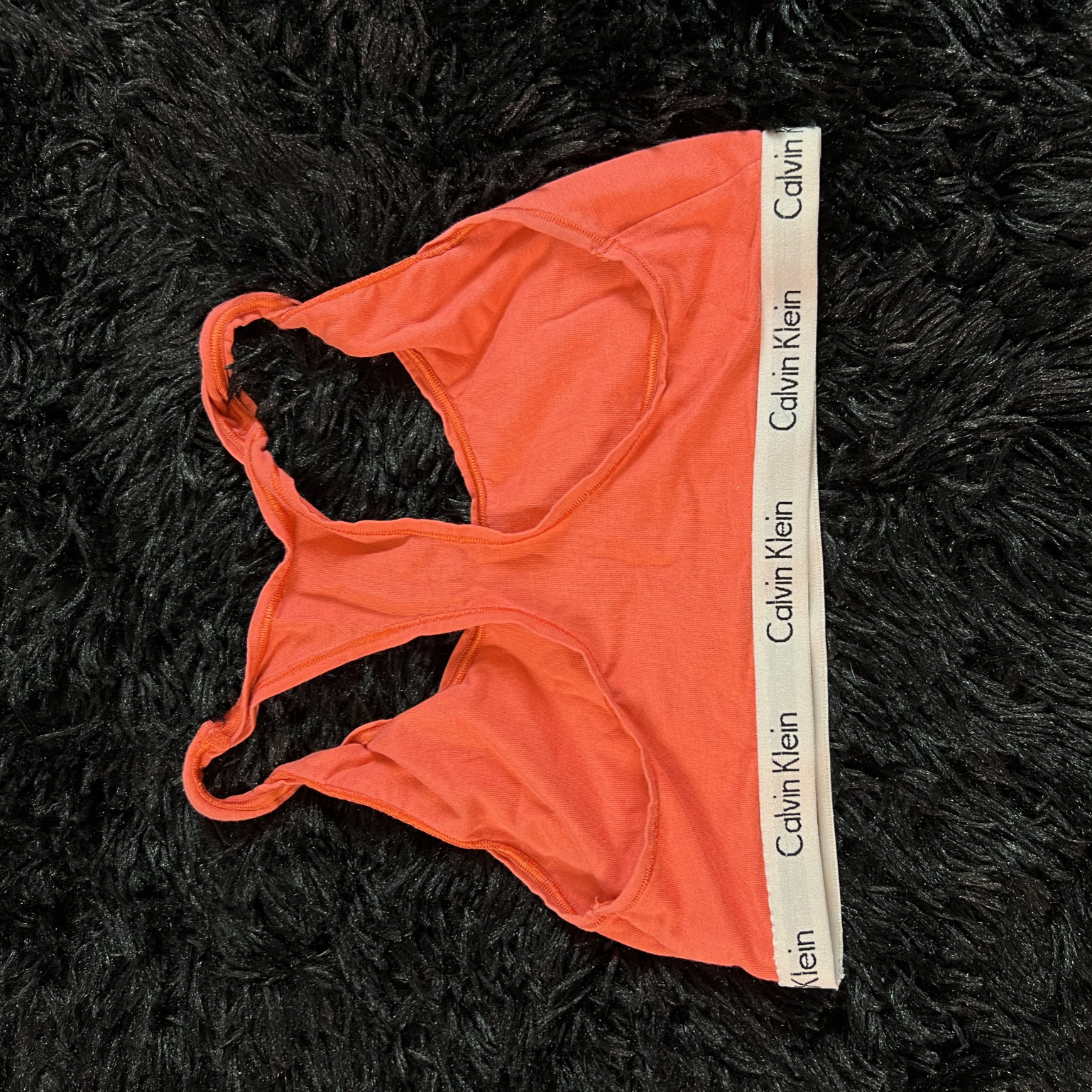 Orange Calvin Klein Sports Bra