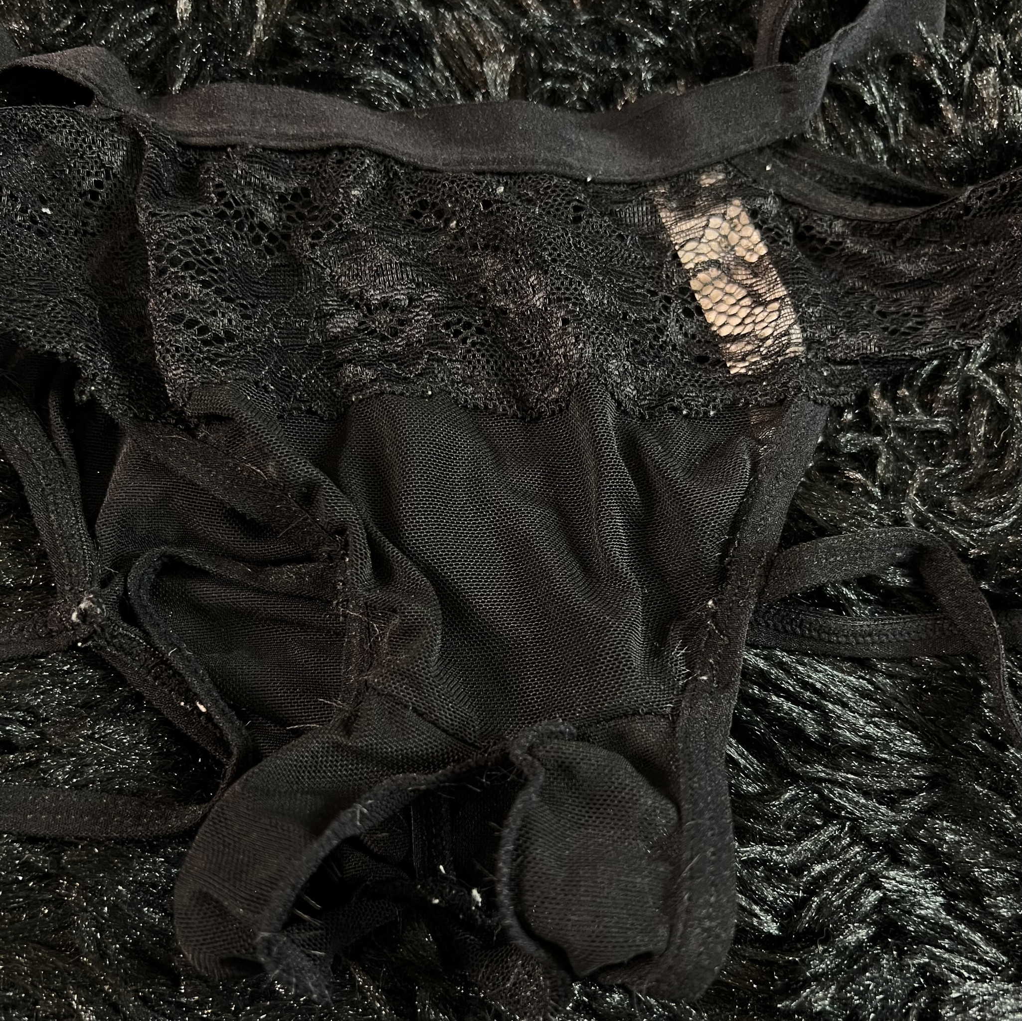 My First Pair Of Crotchless Panties