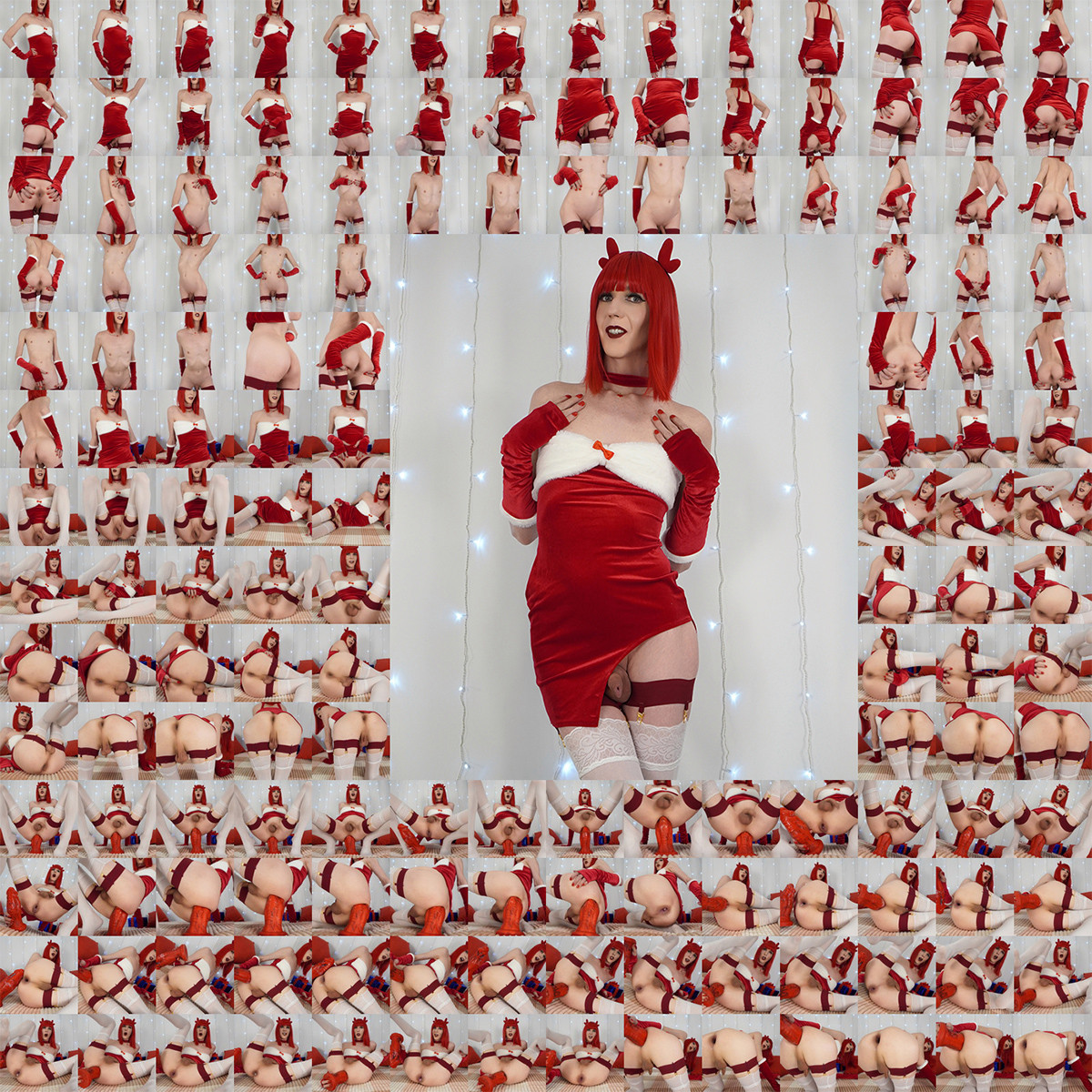 CHRISTMAS JOYRIDE ON A HUGE DILDO 155pics!