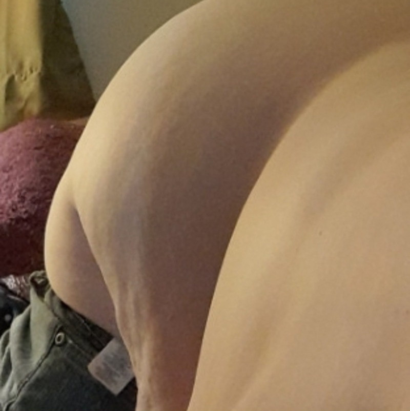 Upclose doggy style in jean shorts