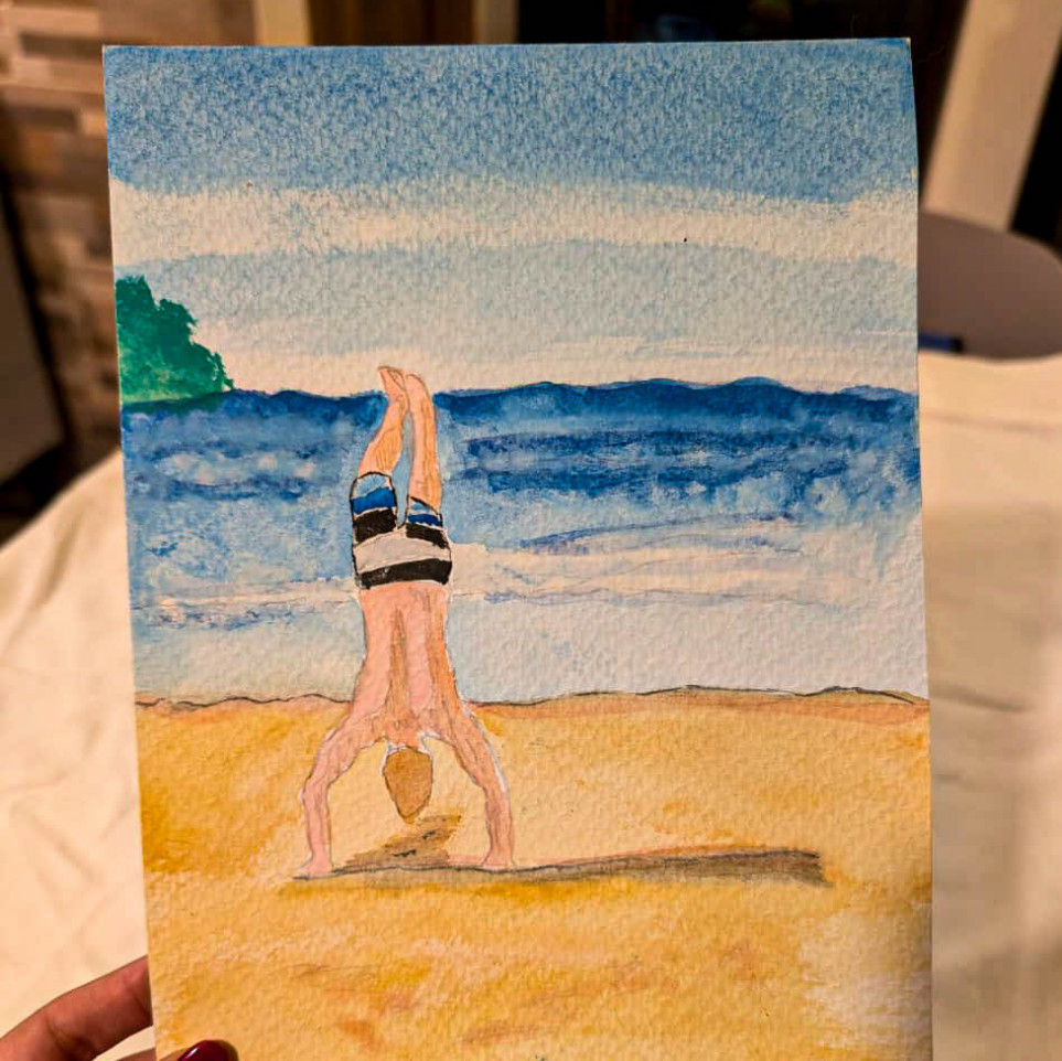 Exboyfriend Watercolor Portrait