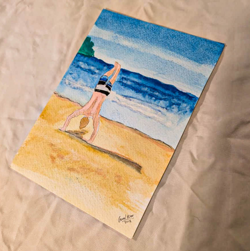 Exboyfriend Watercolor Portrait