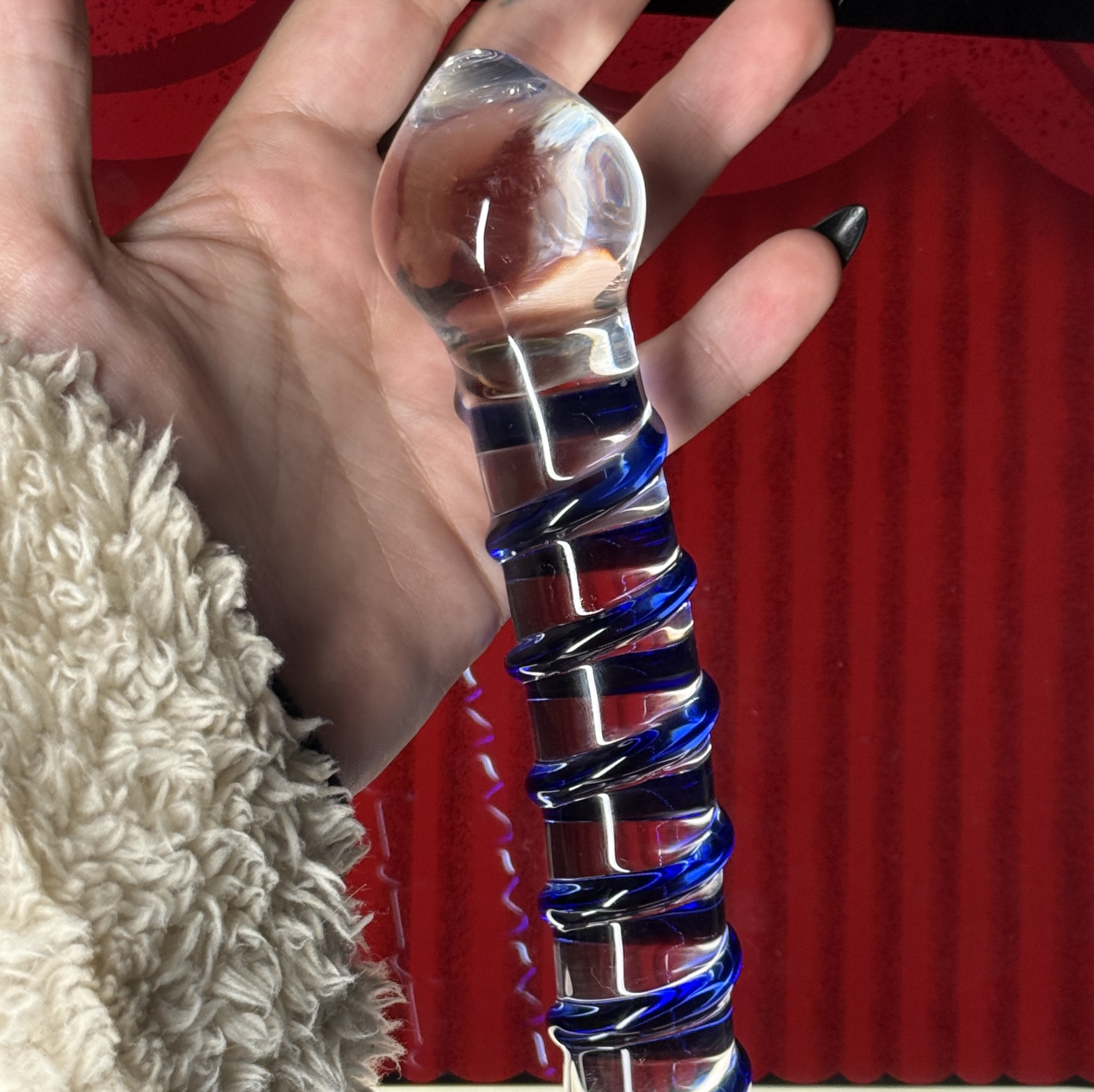 Glass Dildo Well Used