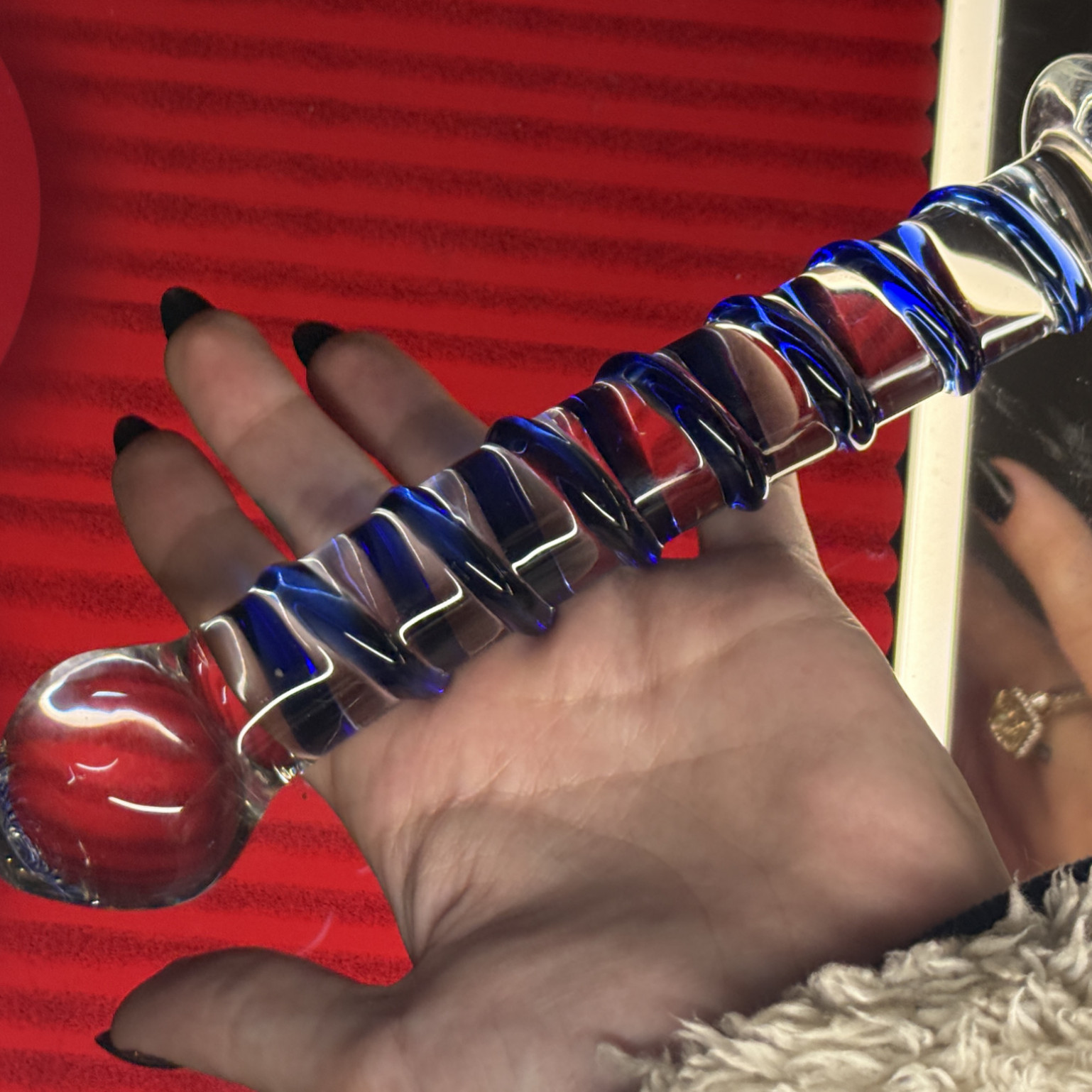 Glass Dildo Well Used