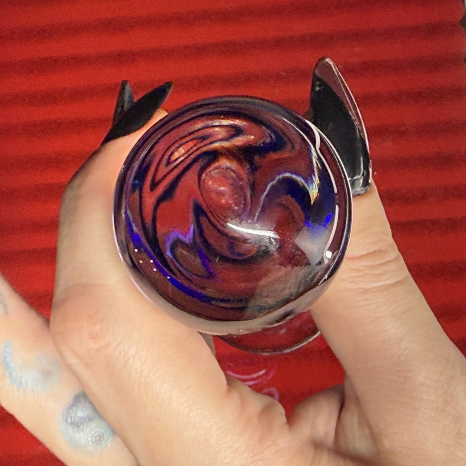 Glass Dildo Well Used
