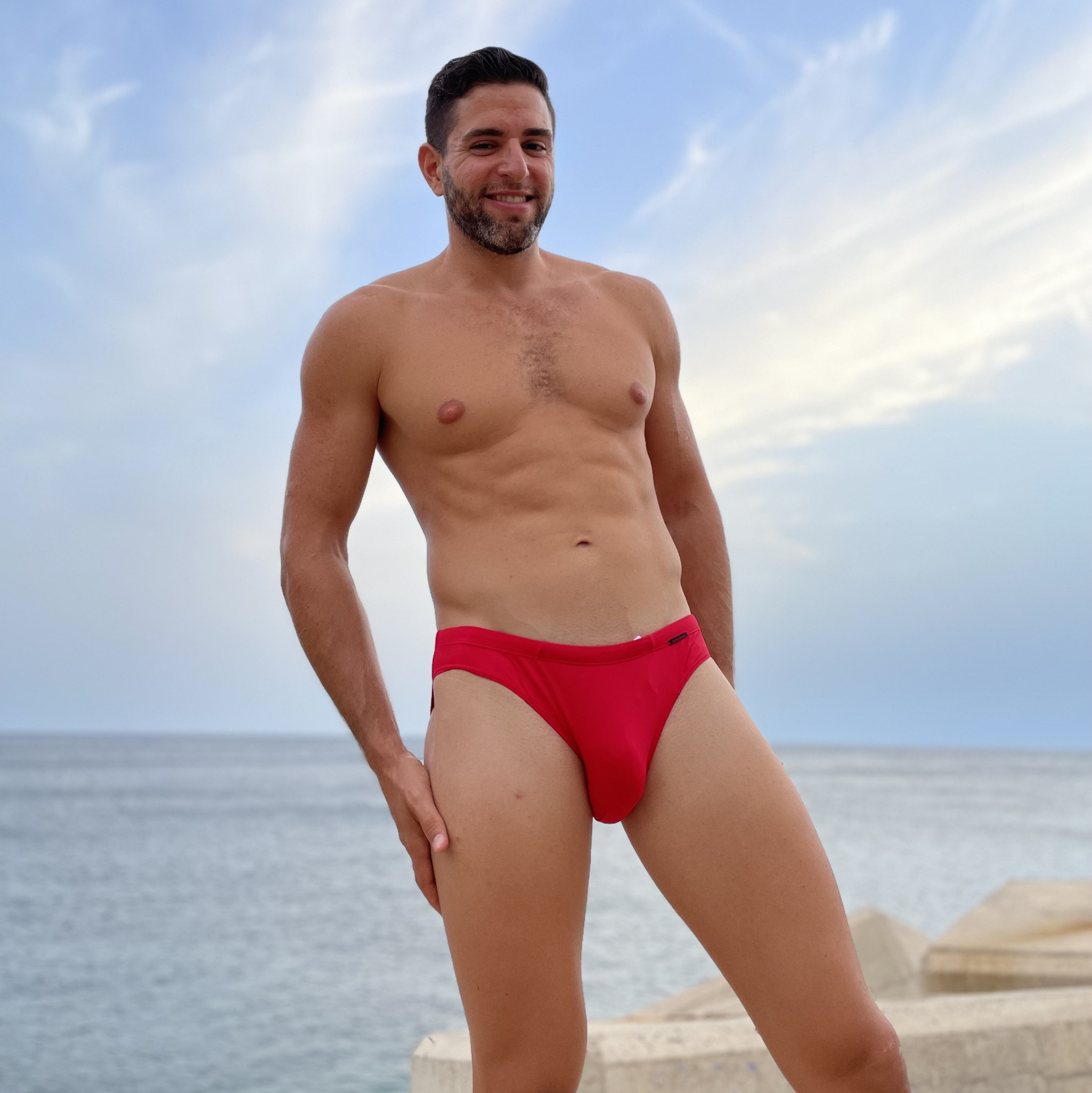 Bruno Banani Red Swimsuit