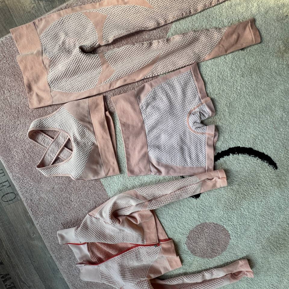 Worn gym set yoga outfit sport