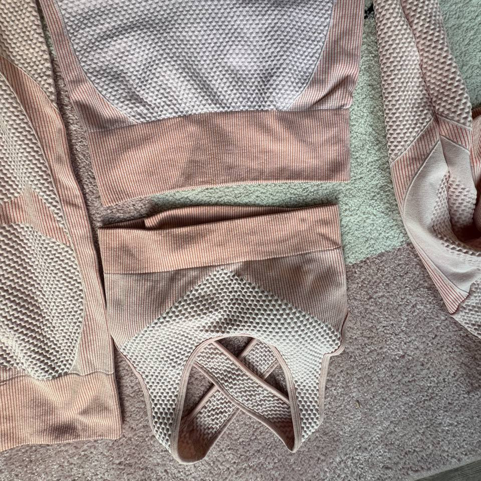 Worn gym set yoga outfit sport