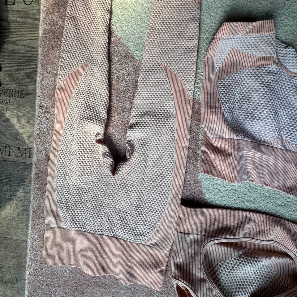 Worn gym set yoga outfit sport
