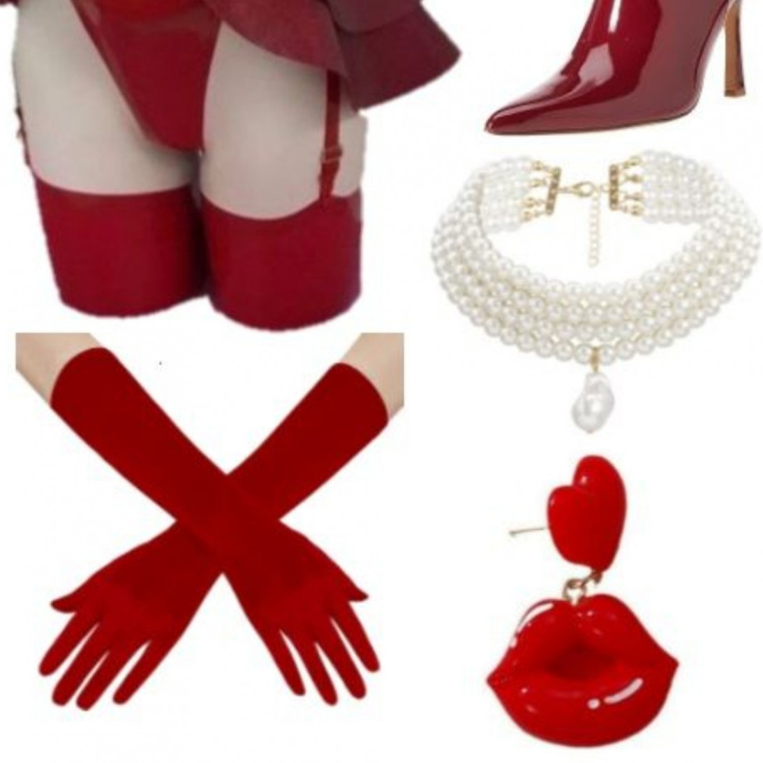 Lenceria Latex Rojo
