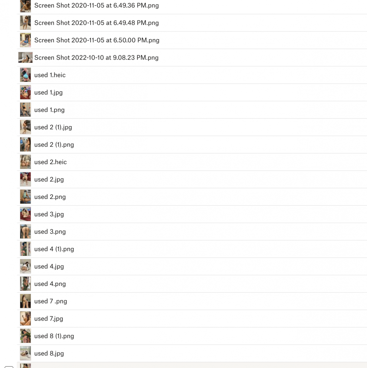 DROPBOX: cosplay 100 pictures