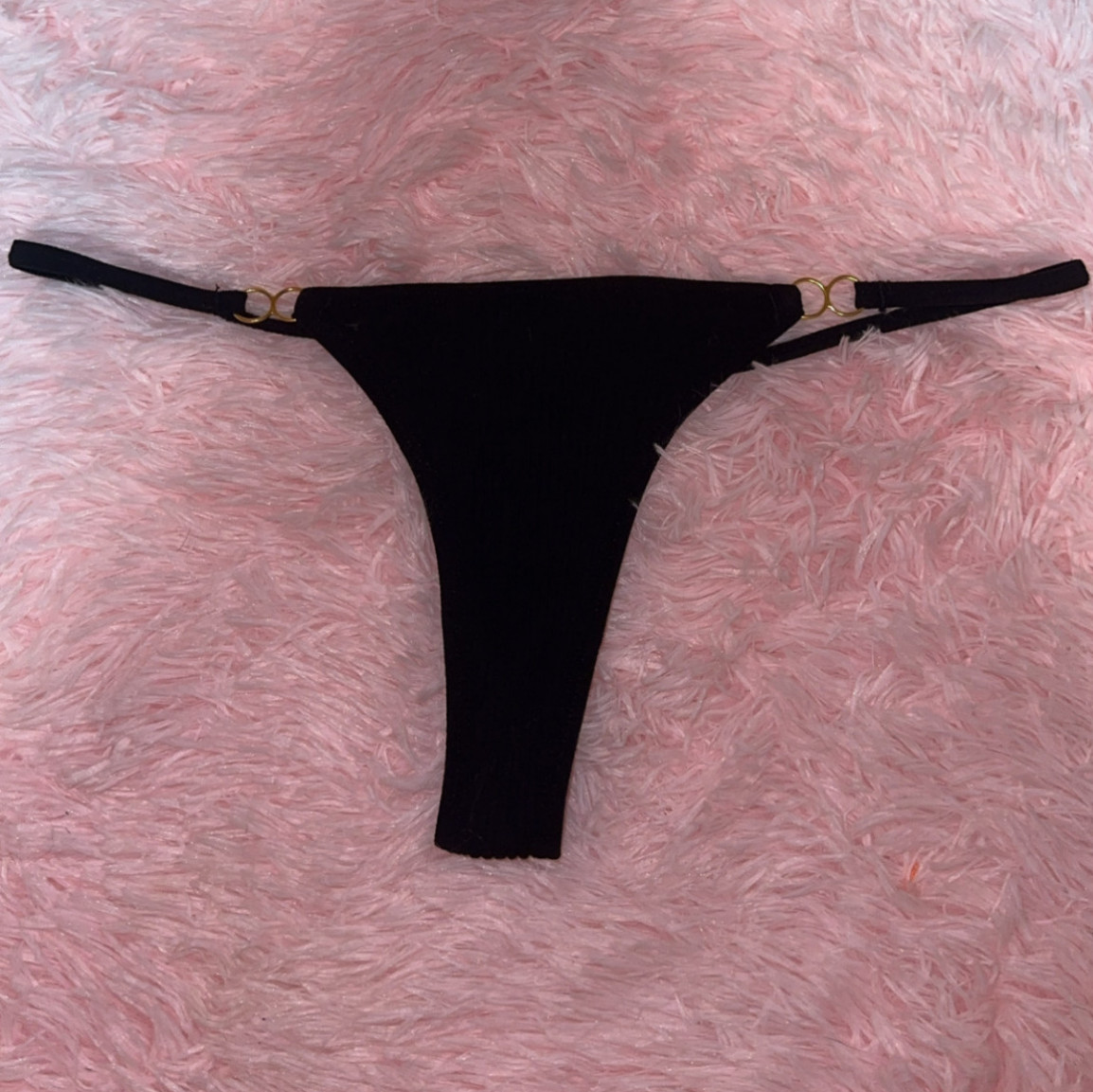 Black thong panty