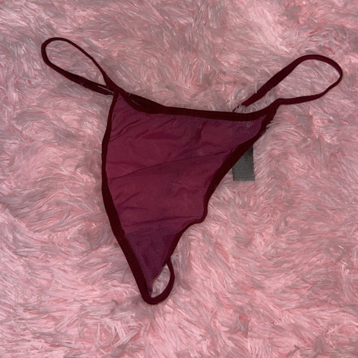 Red g string thong