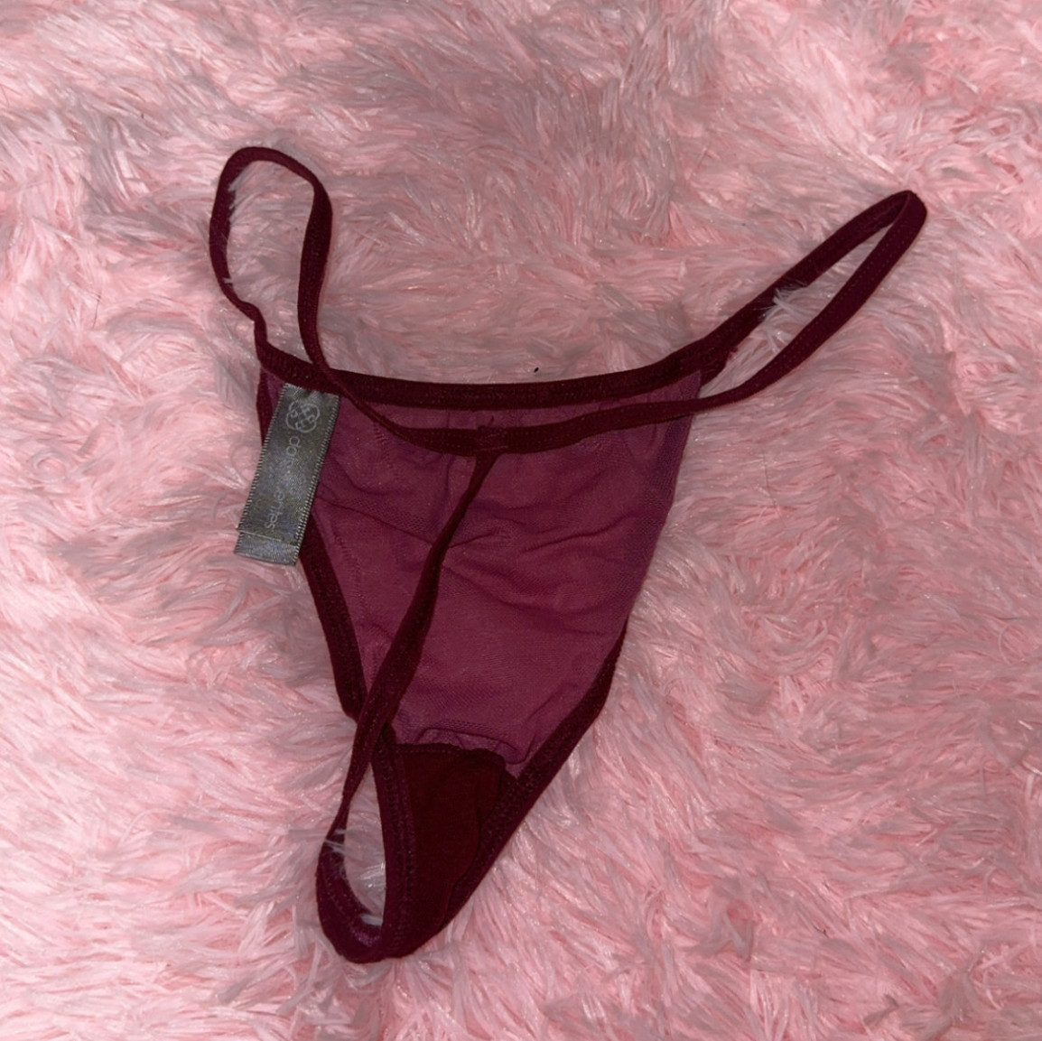 Red g string thong