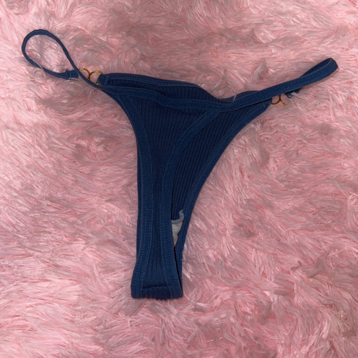 Blue thong