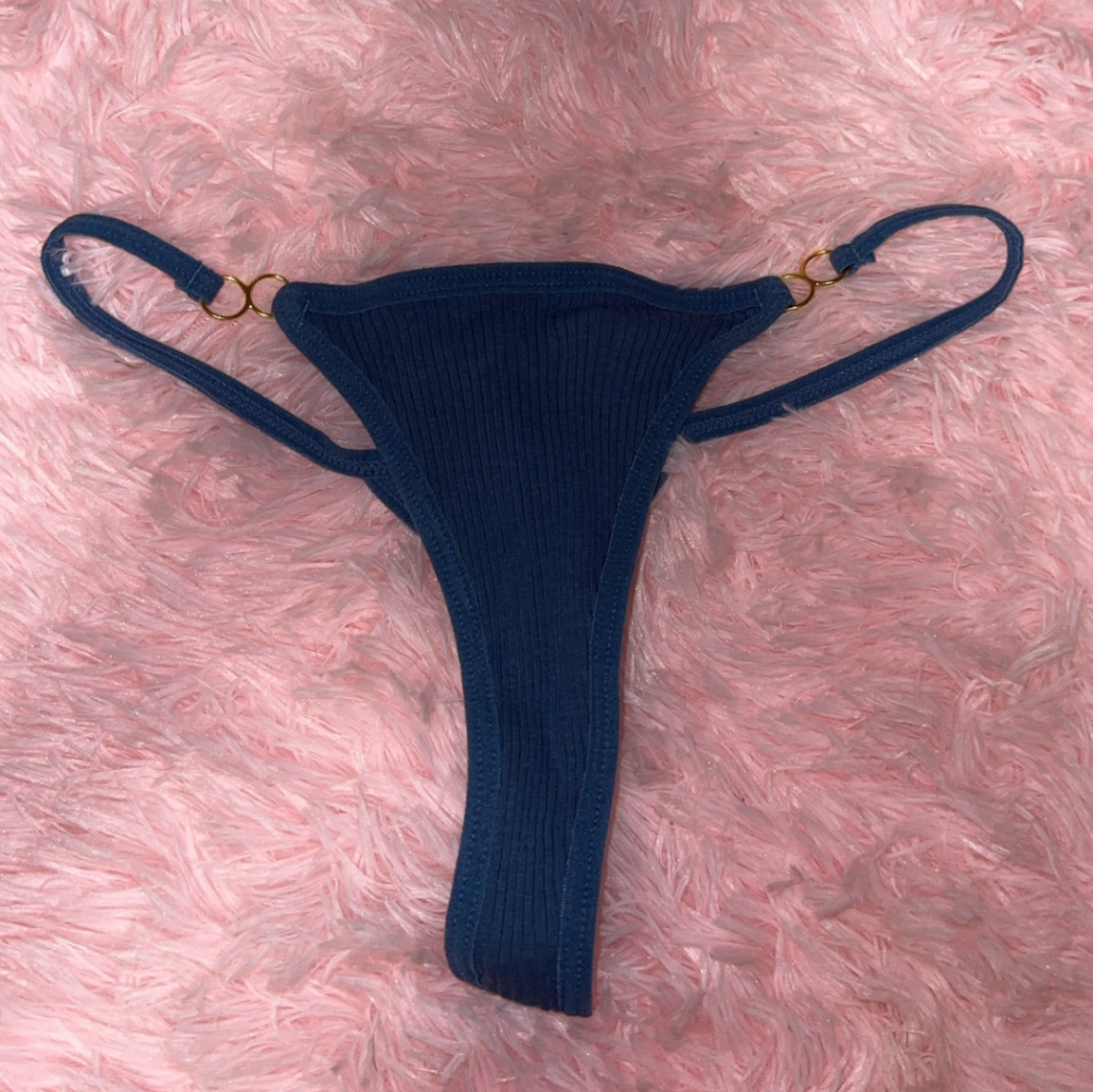 Blue thong
