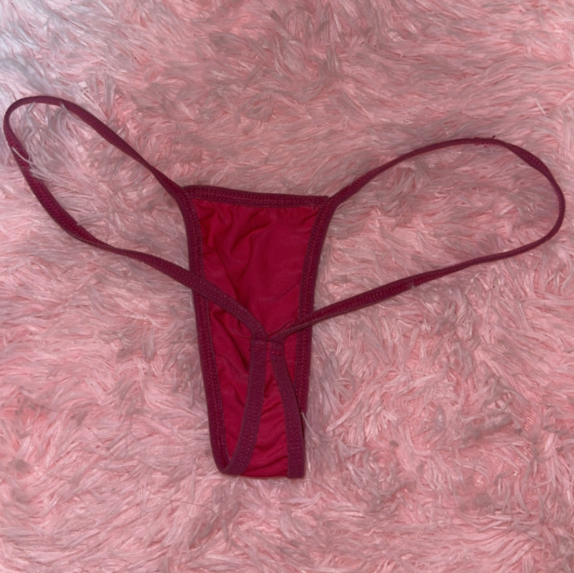 Pink G string thong