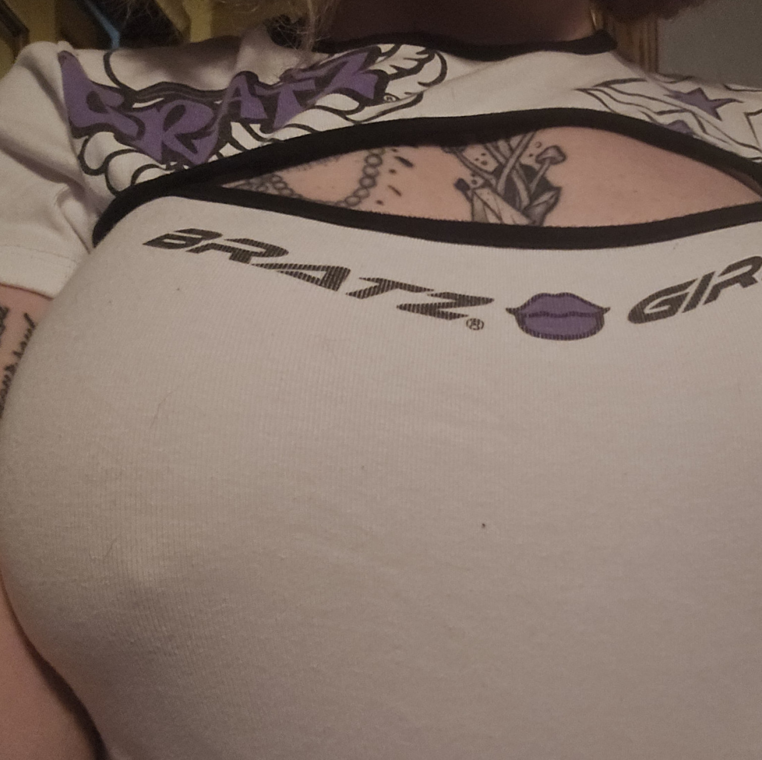 Worn BRATZ baby tee W BONUS CONTENT