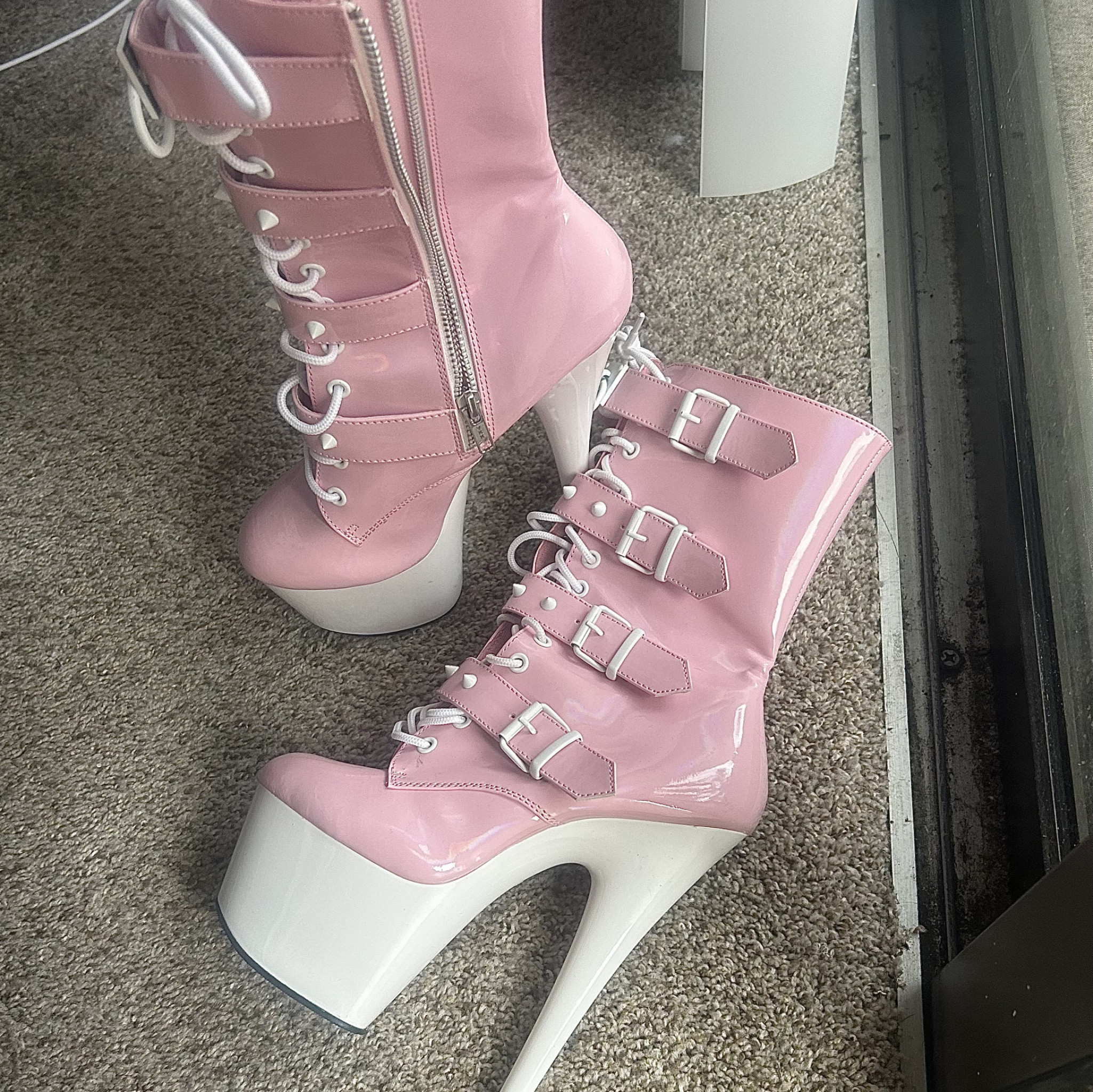 High heeled sexy boots