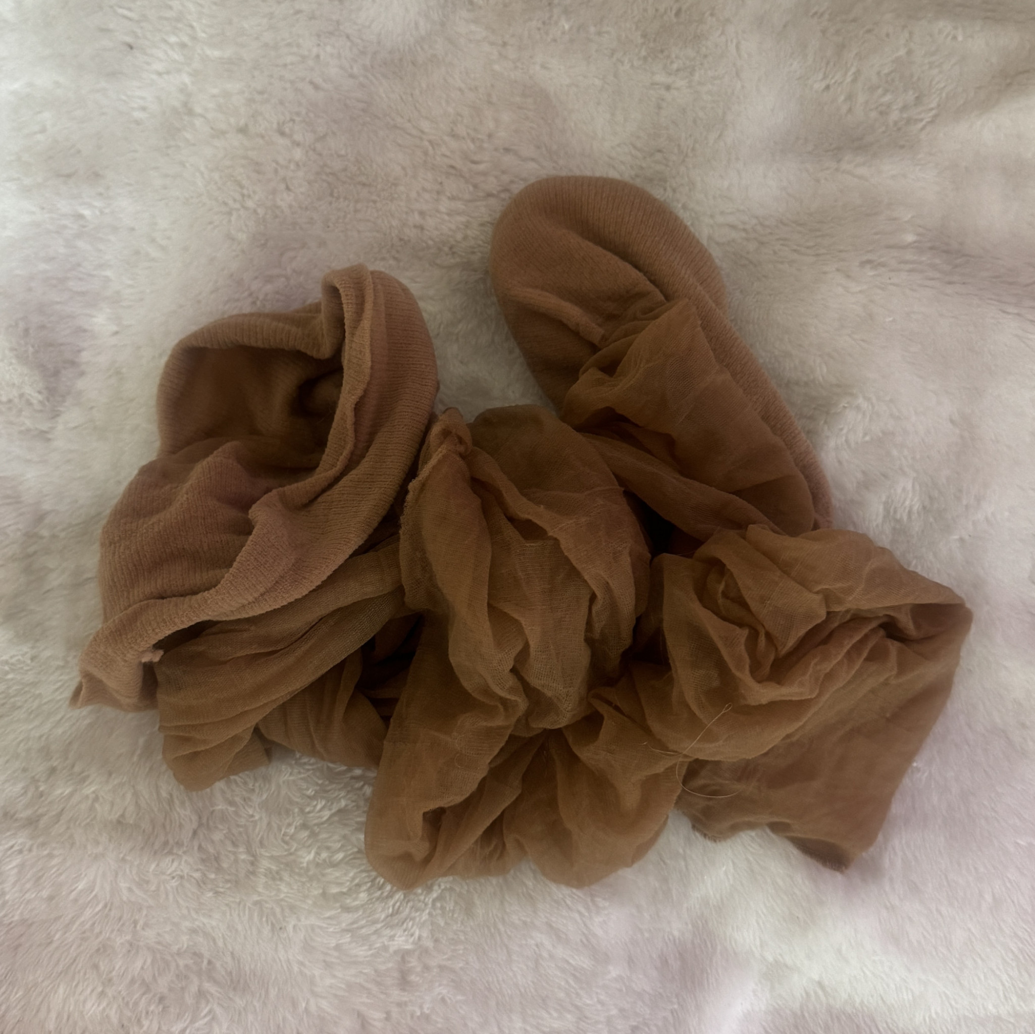 WORN SHEER NYLON STOCKINGS