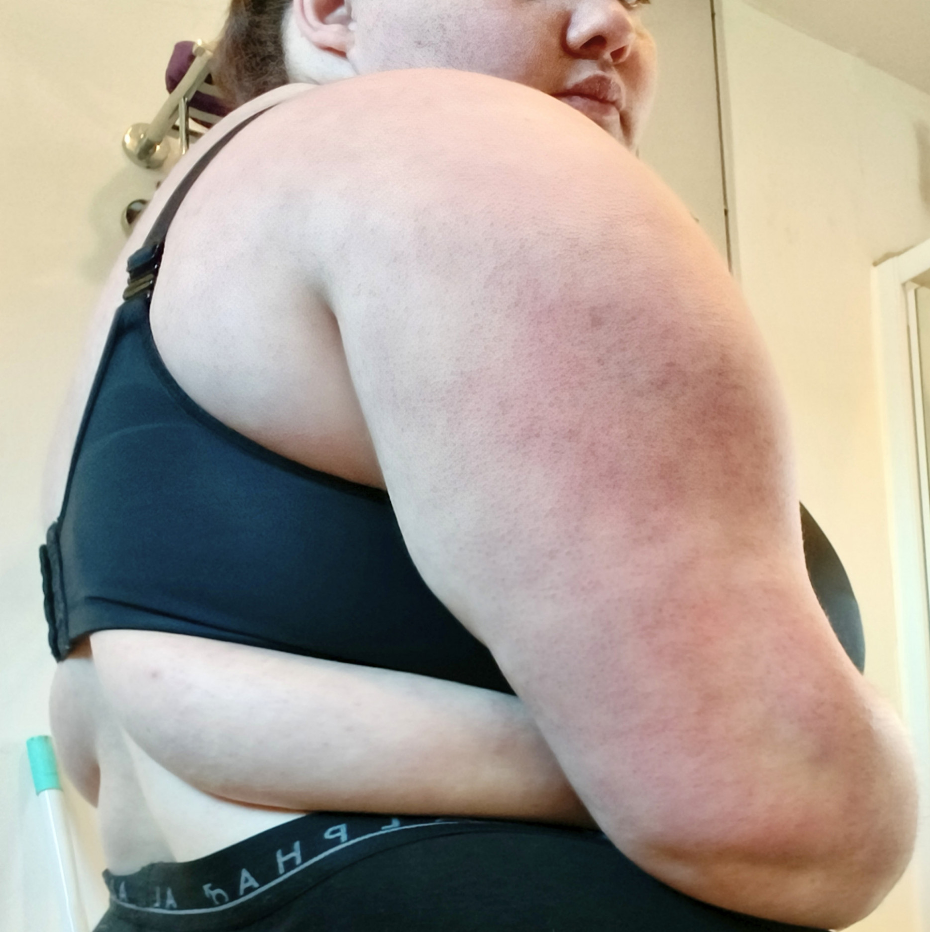 Well worn Black Bra  Intimately Yours