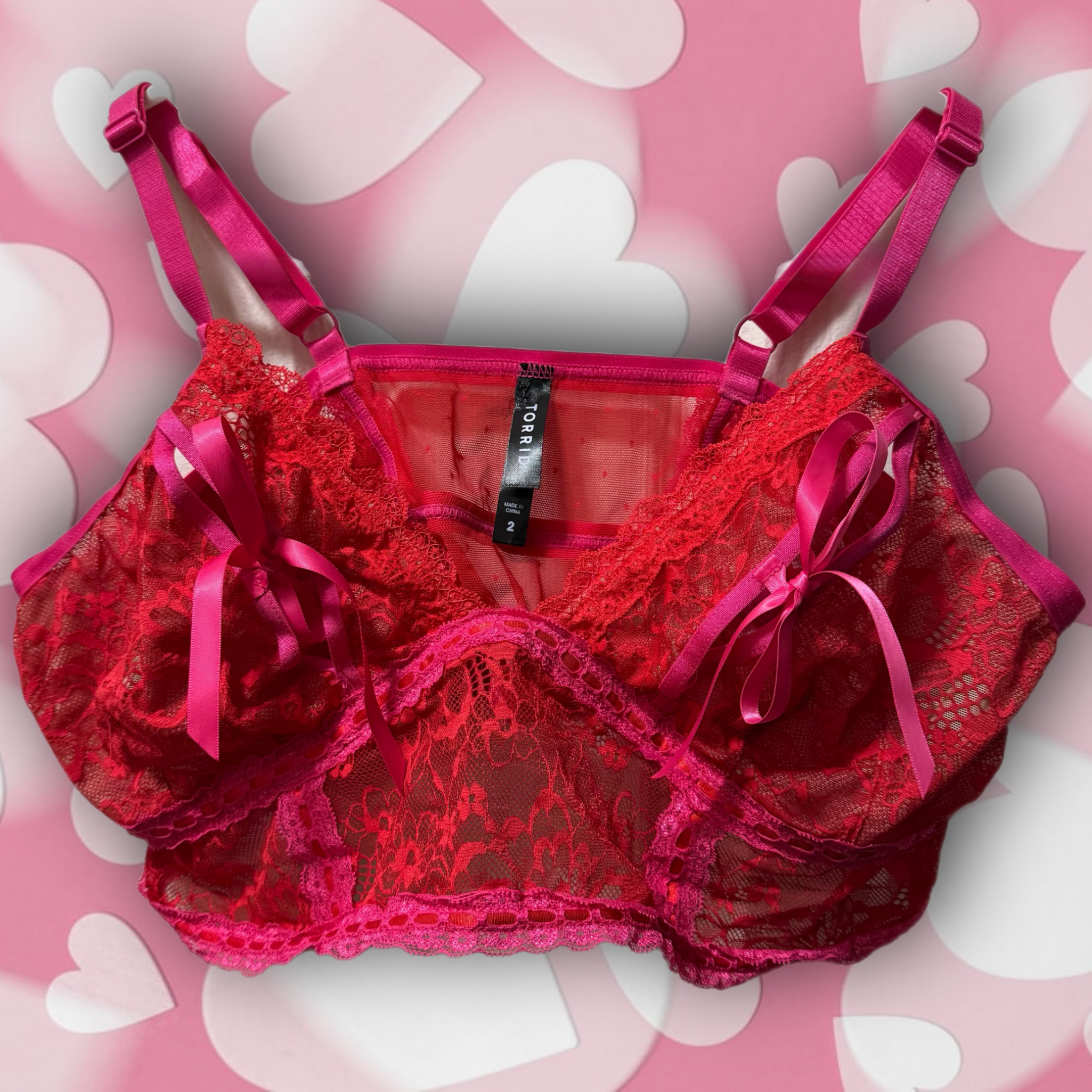 Own my sexy split cups lace bra