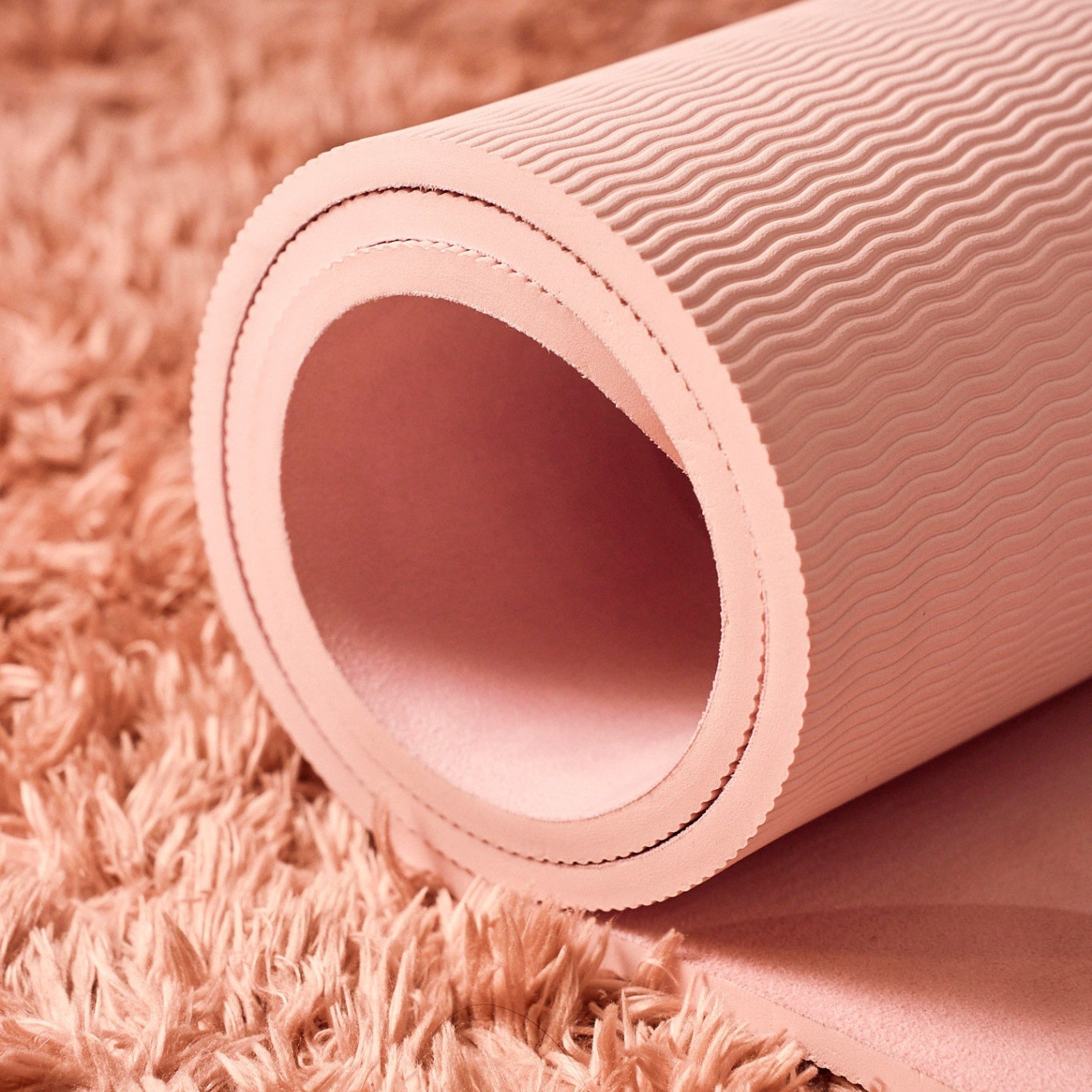 Pink yoga mat