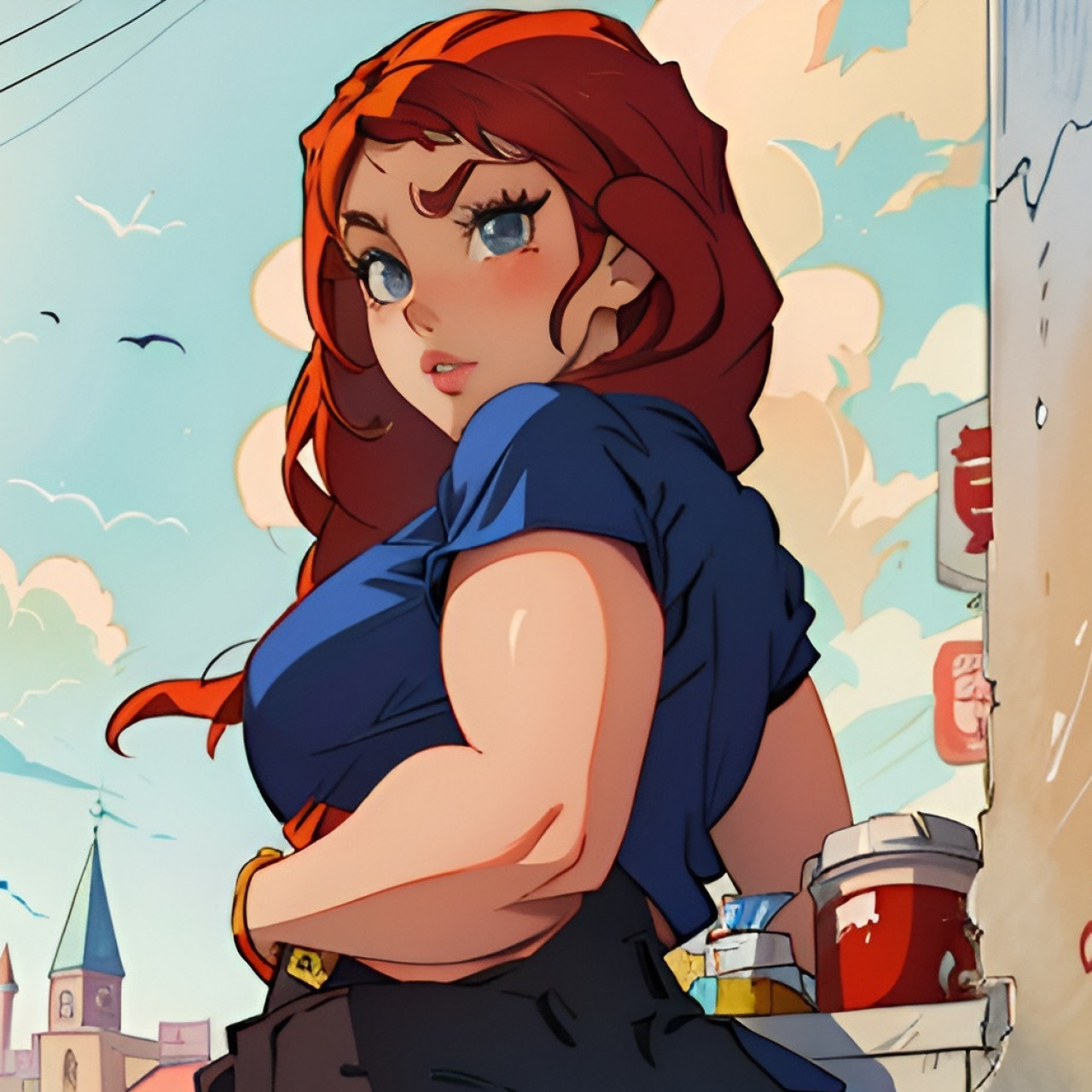 ANIME RENDERS 2 WAIFUS WITH BIG BUTTS