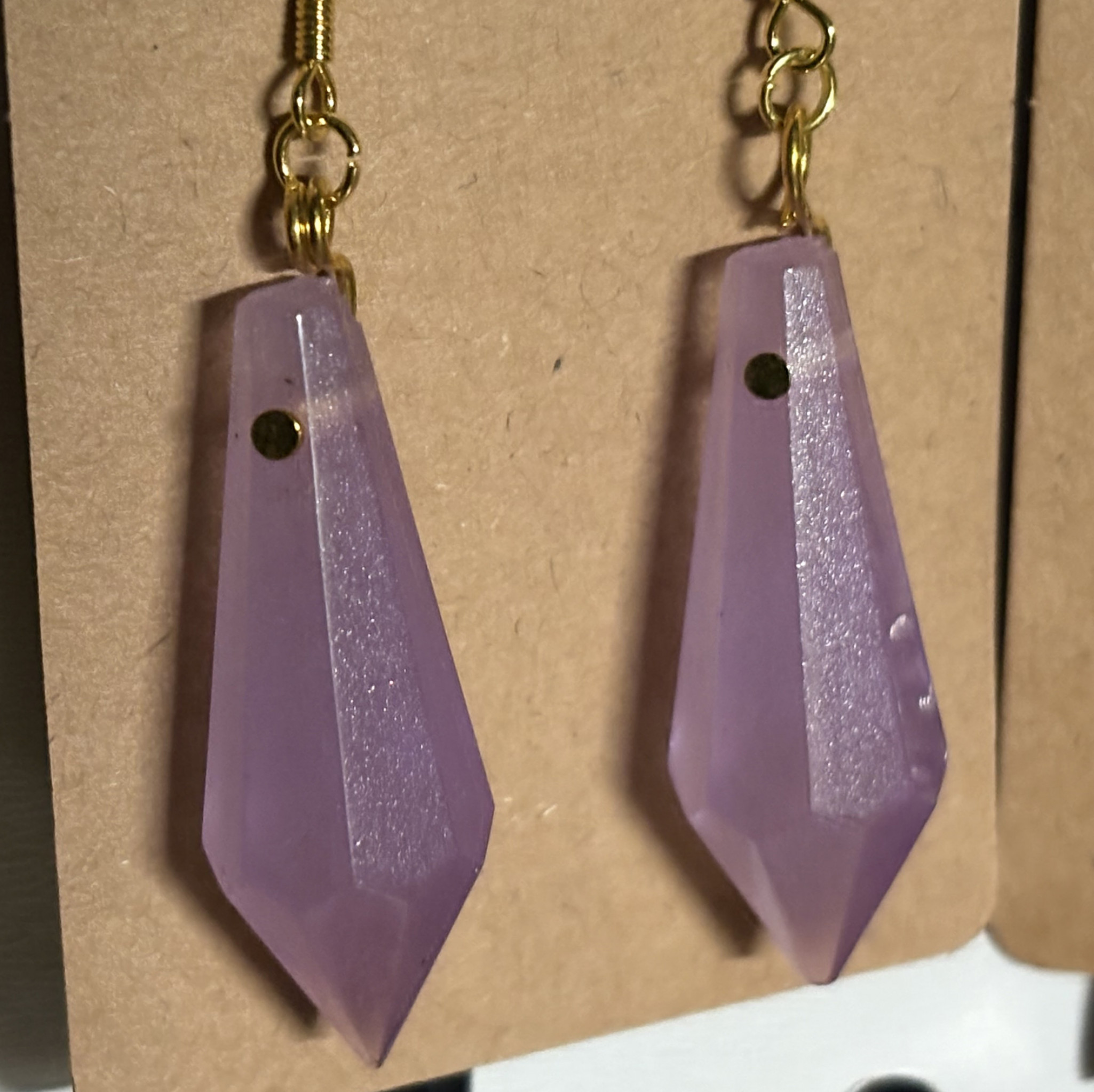 Handmade UV reactive earrings