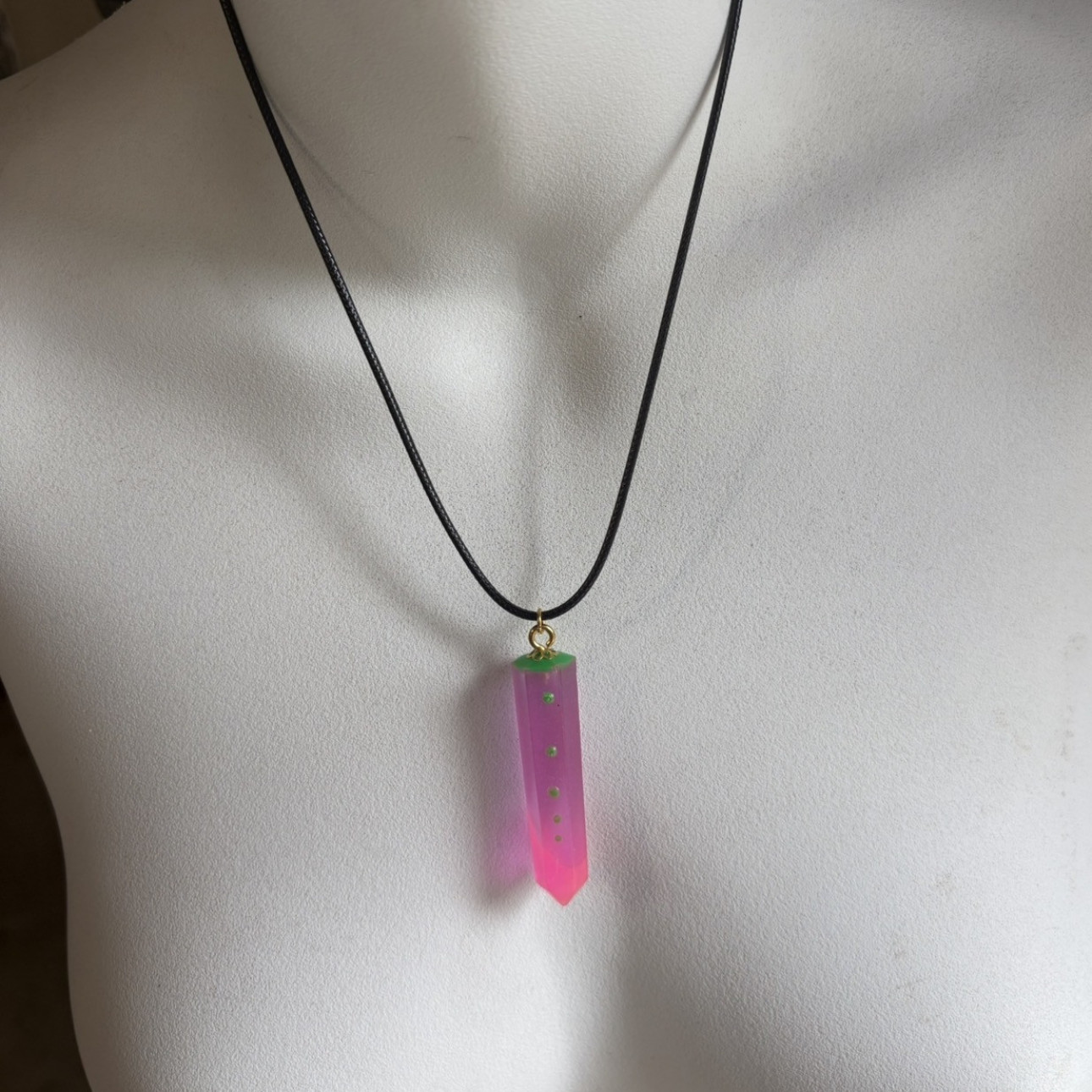 Beautiful handmade glowing pendant