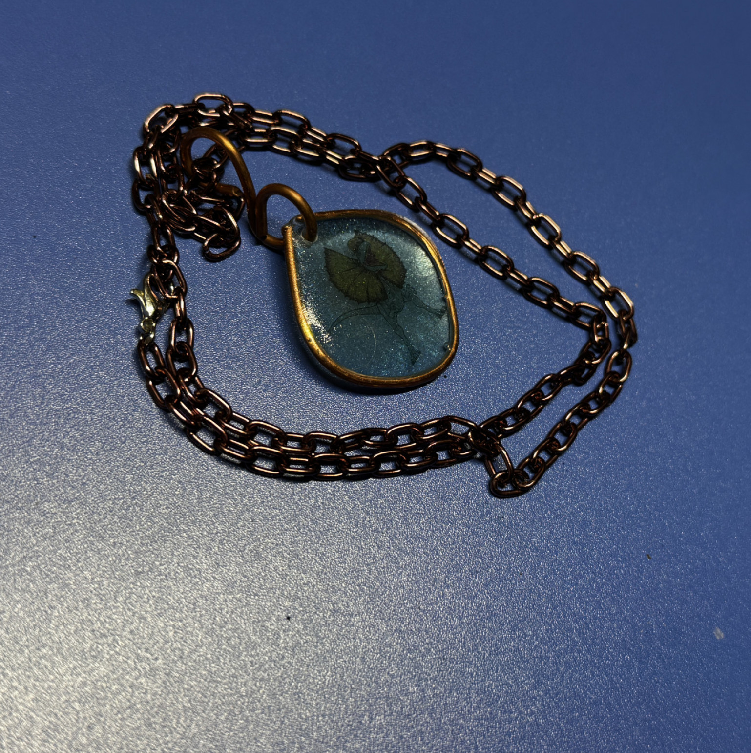 Handmade dinosaur necklace