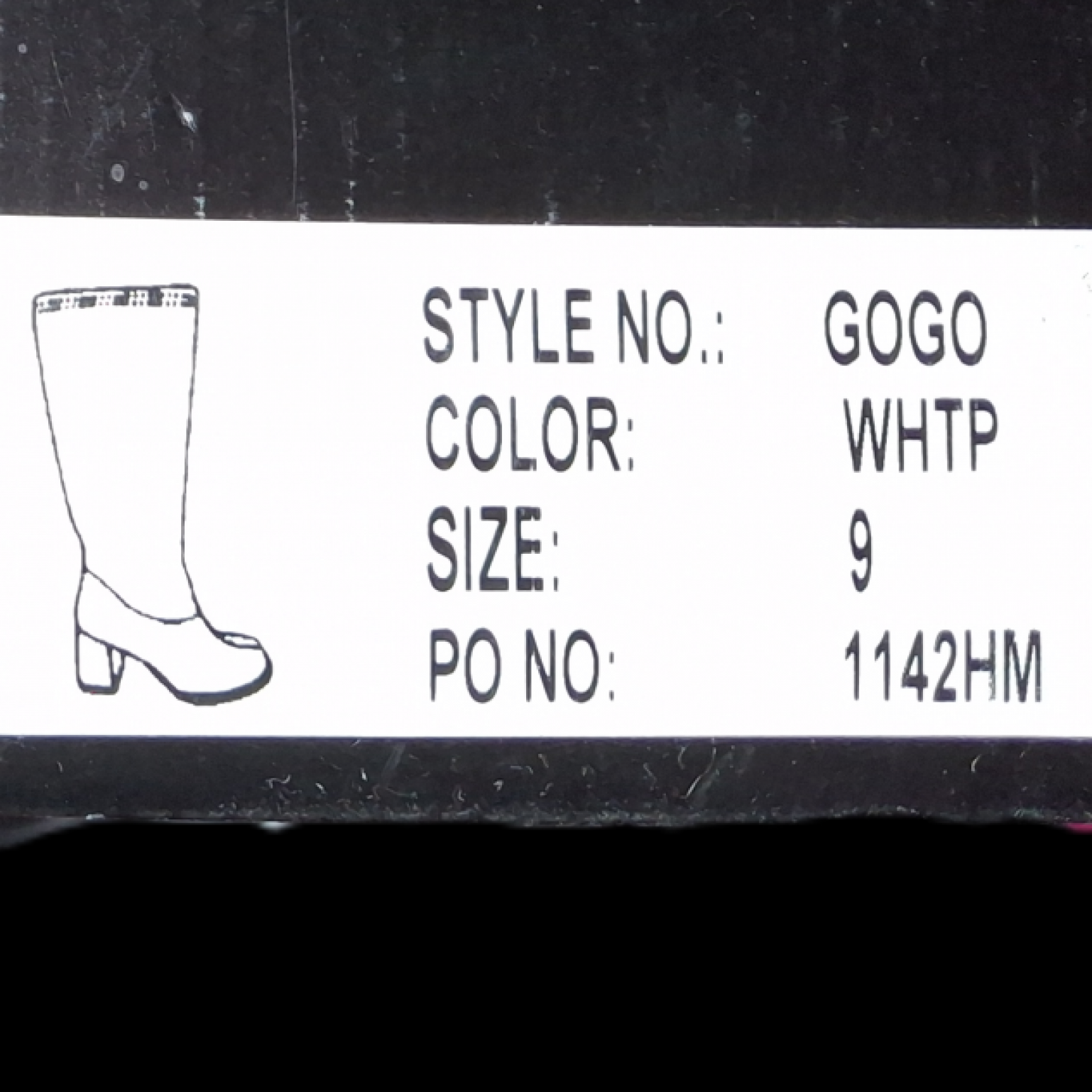 Ellie  3 Gogo Boots White Zipper