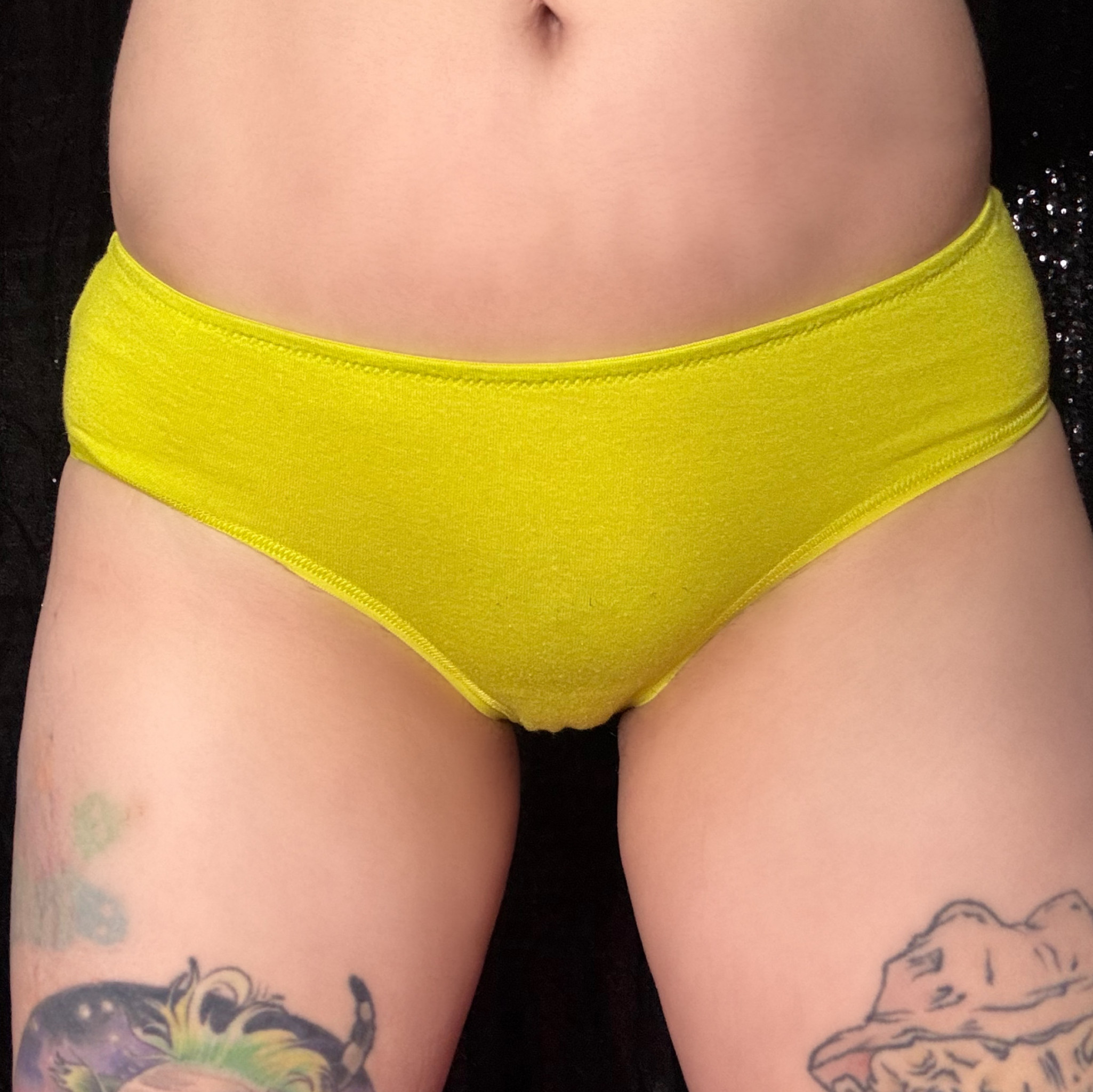 Neon Green Lace Back Panties