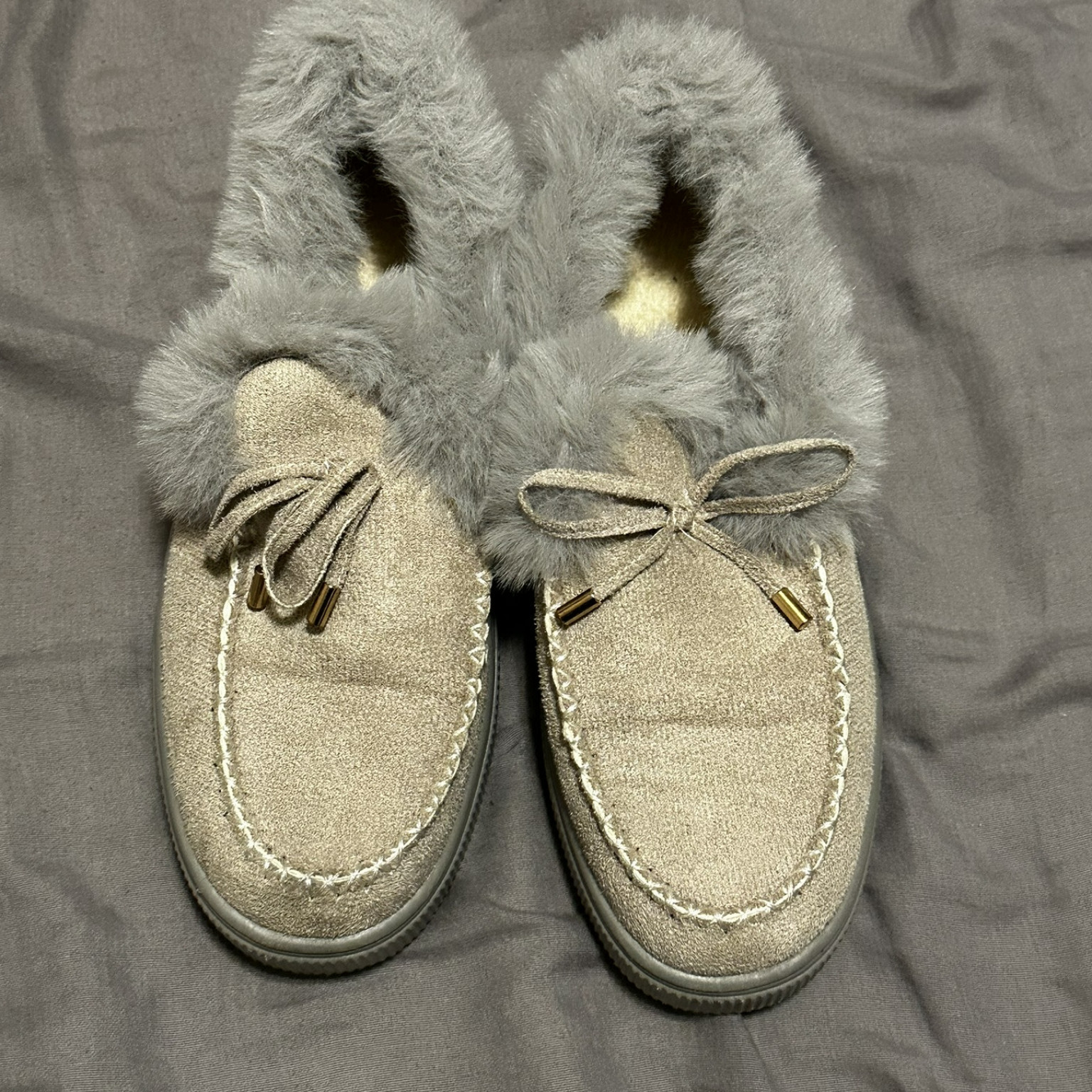 Fuzzy slippers