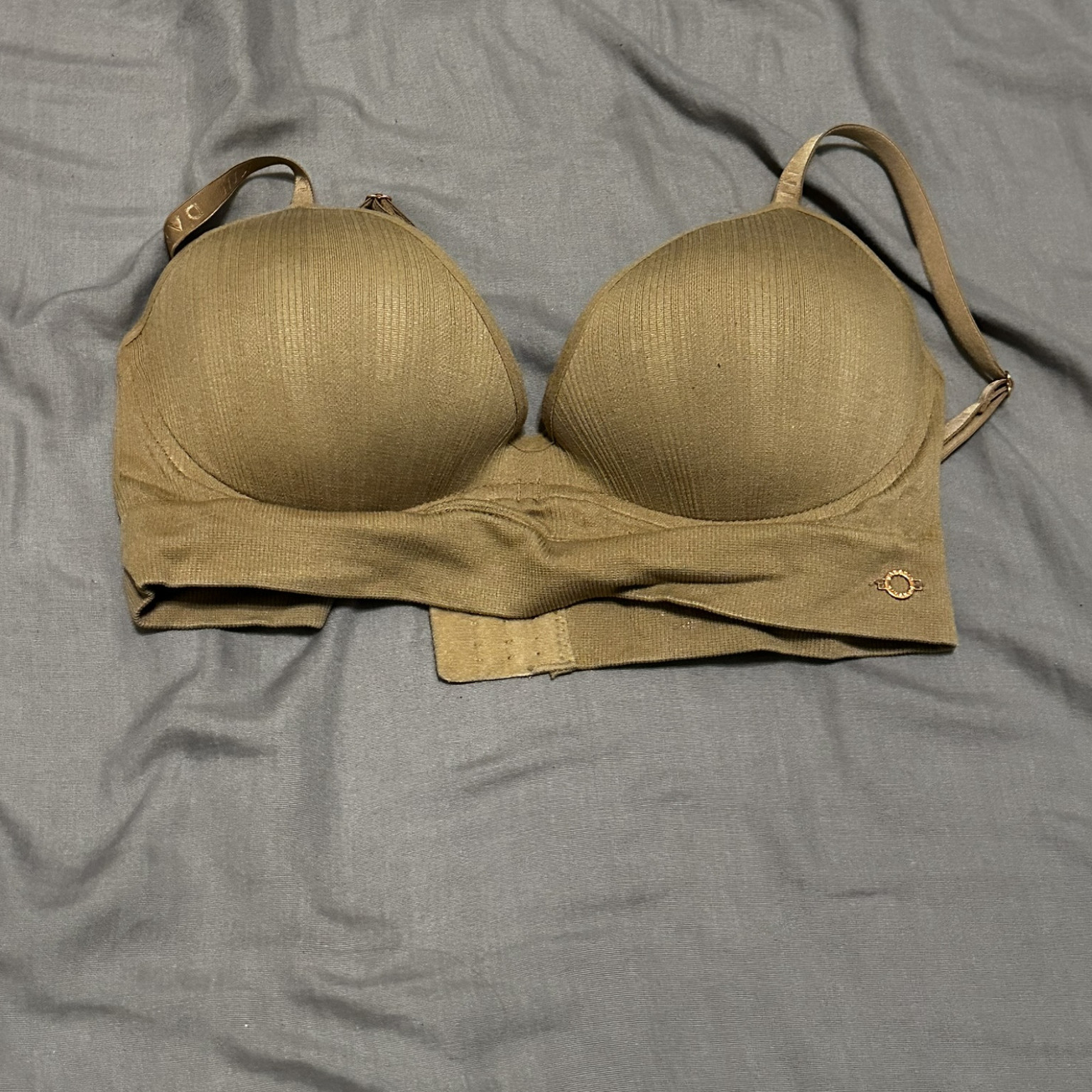 Tan padded bra