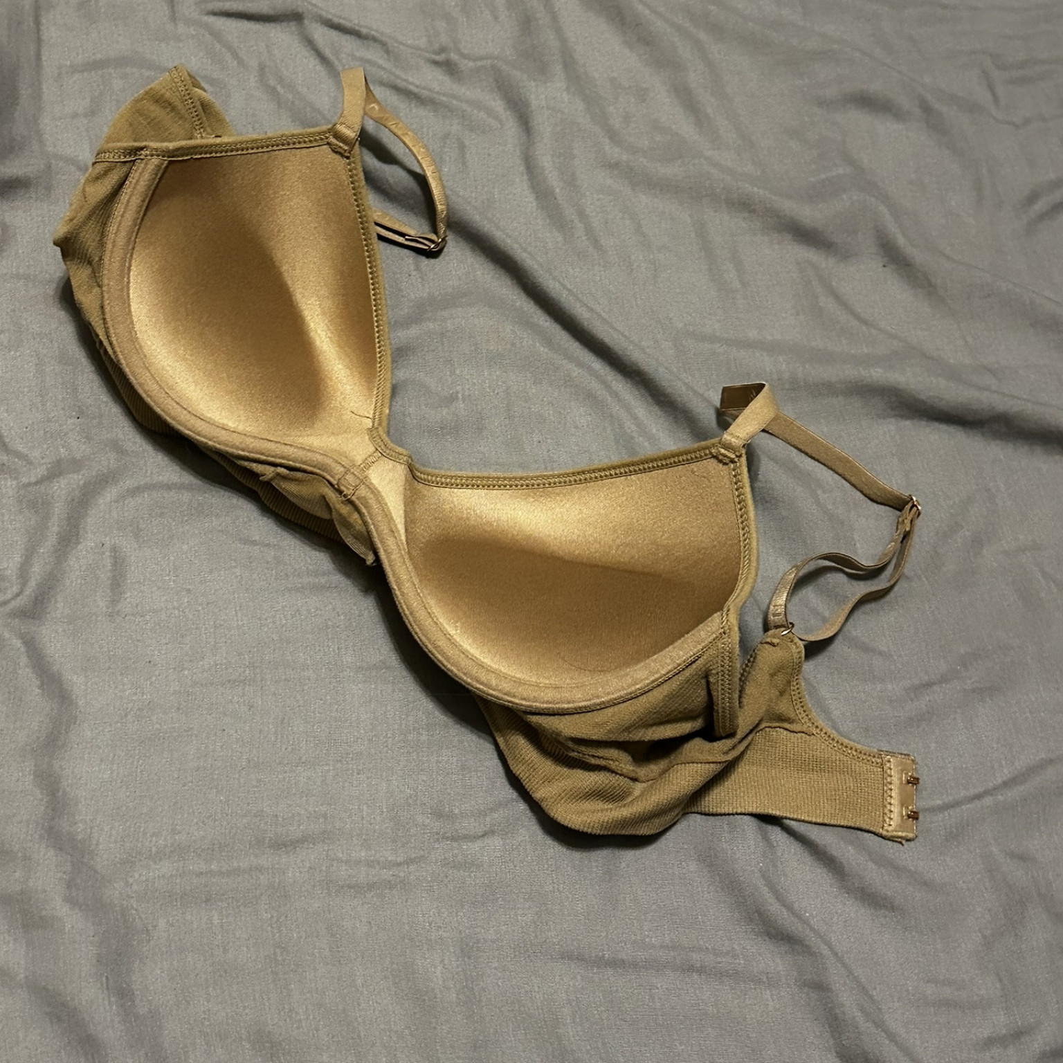 Tan padded bra