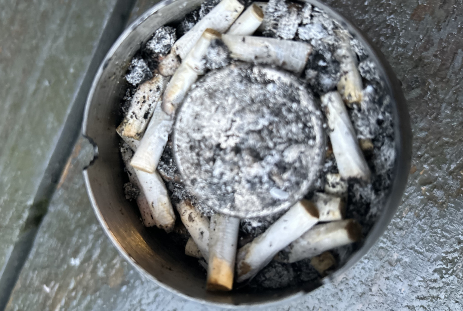 Cigarette butts and ash’s