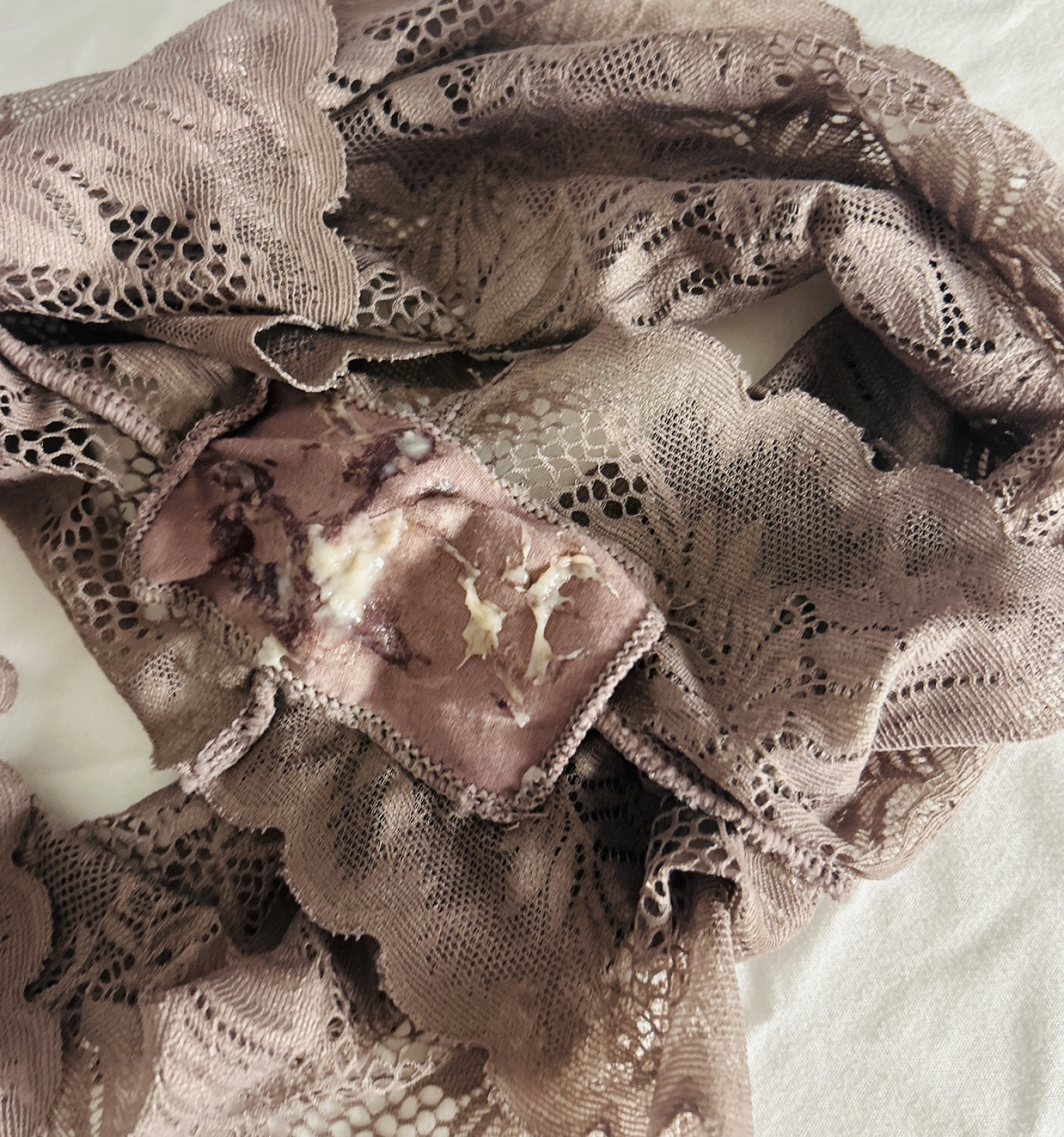 Cum covered panties