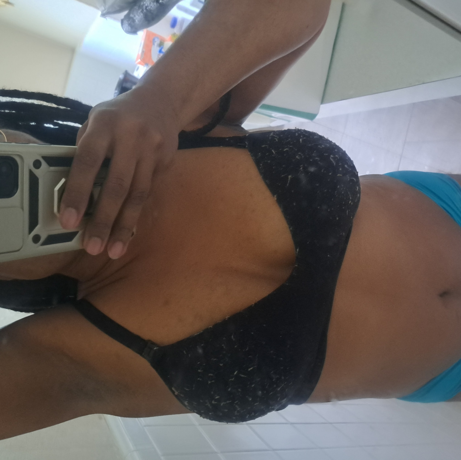 Ruined Black Nursing Bra