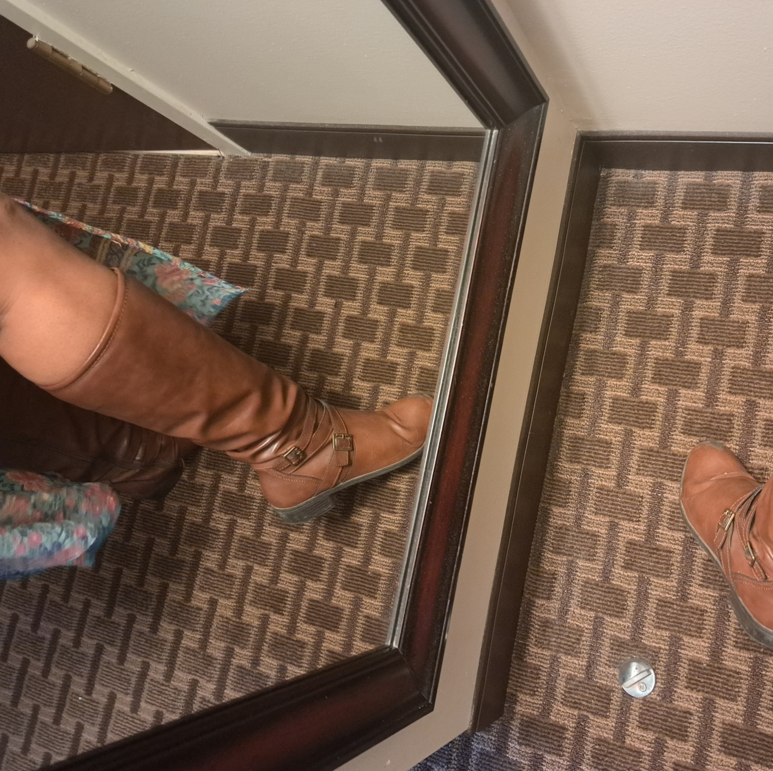 Bad Girl Brown Knee High Boots Sz 9