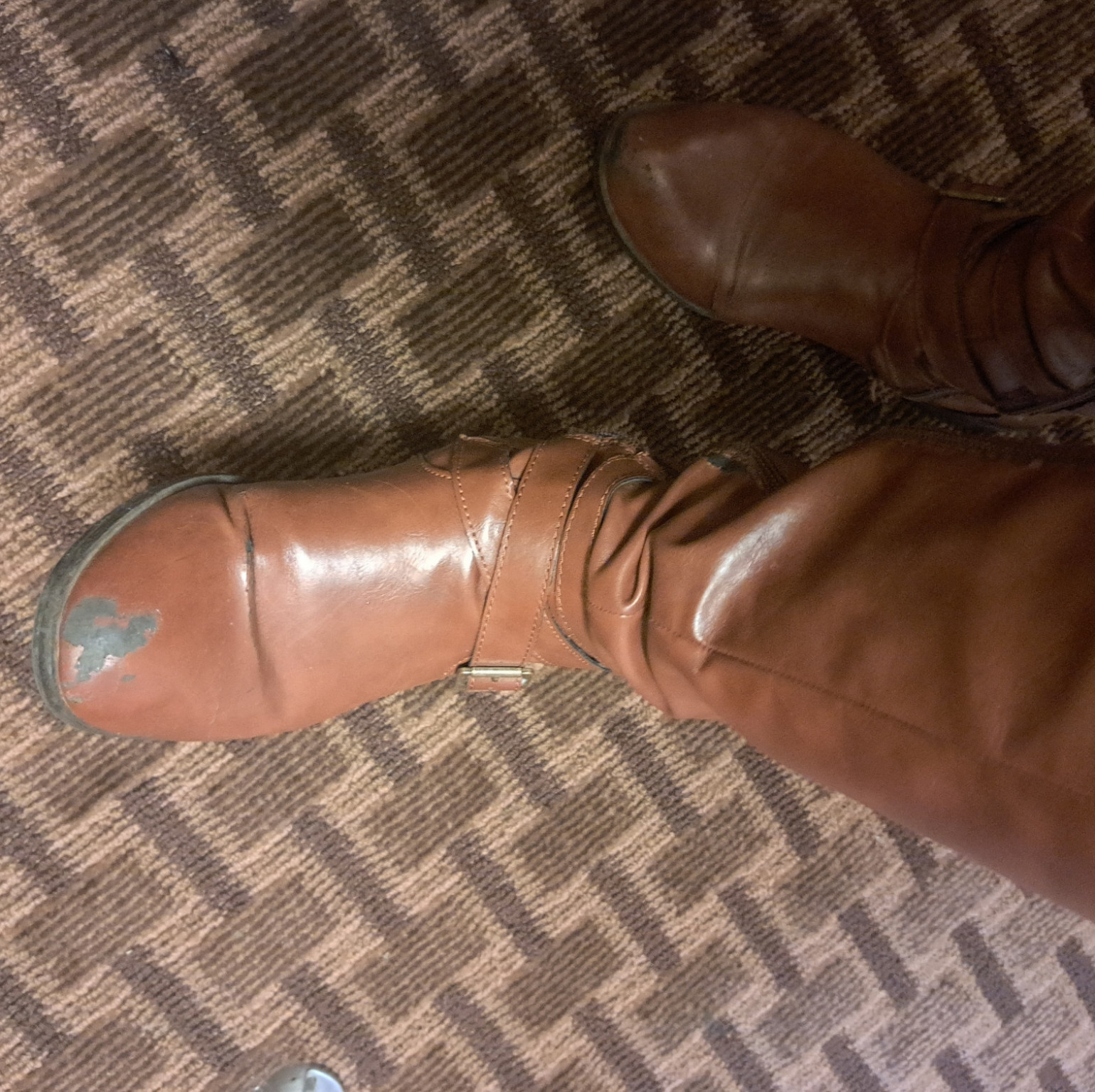 Bad Girl Brown Knee High Boots Sz 9