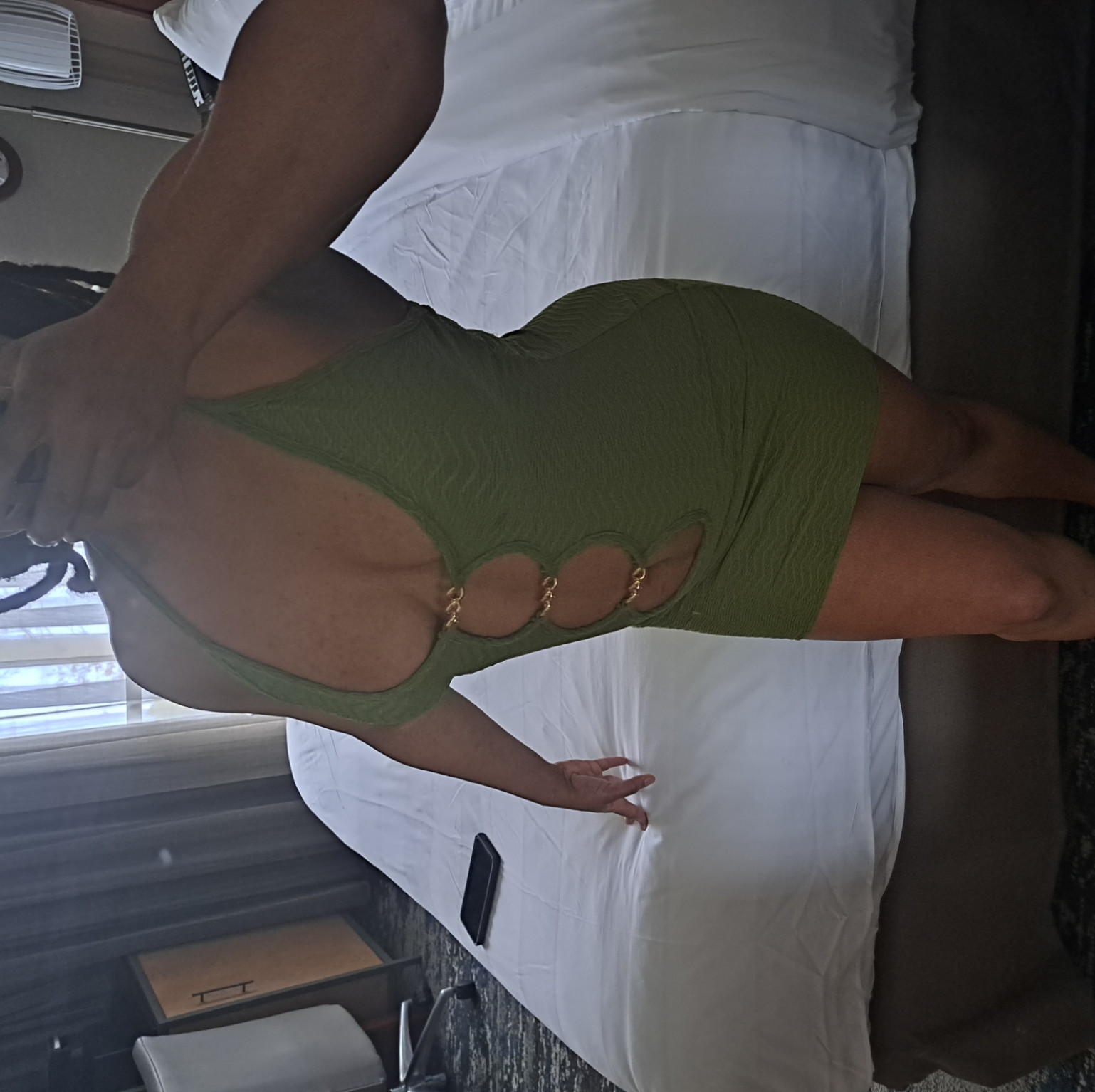 Sexy Olive Green Dress  Sz M