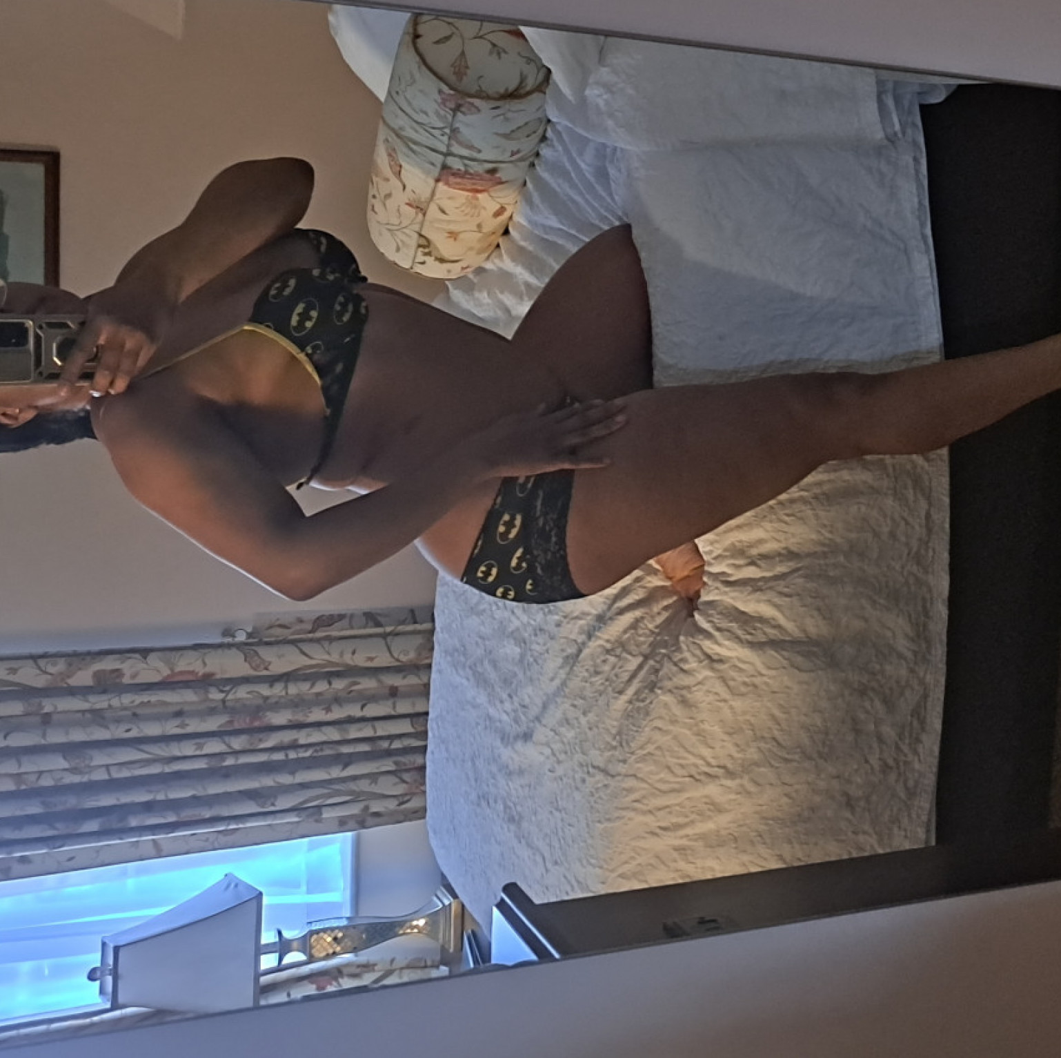 Batman Black And Yellow Bra And Fullback Panties
