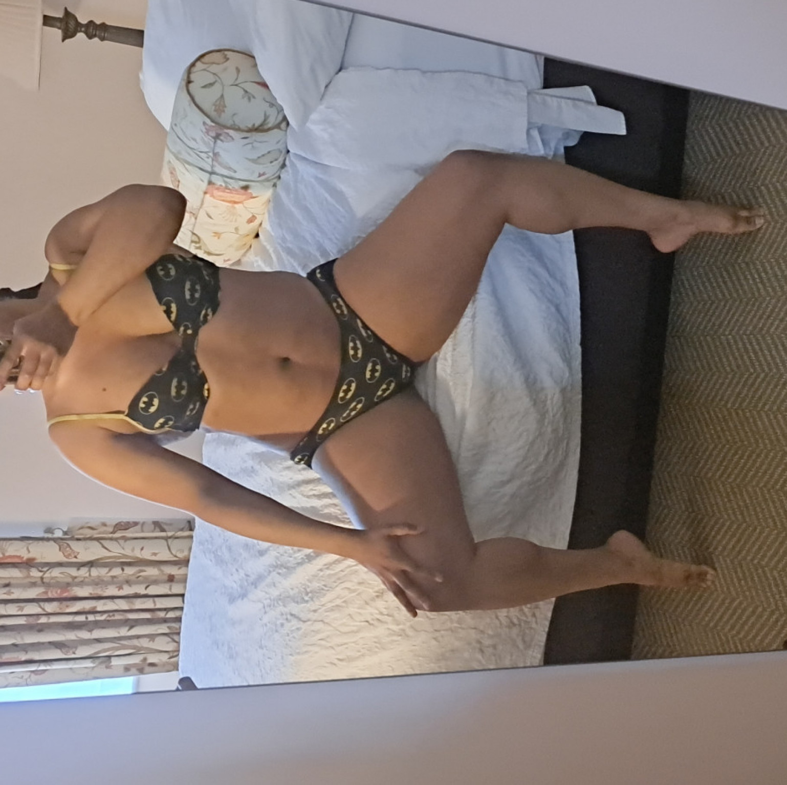 Batman Black And Yellow Bra And Fullback Panties