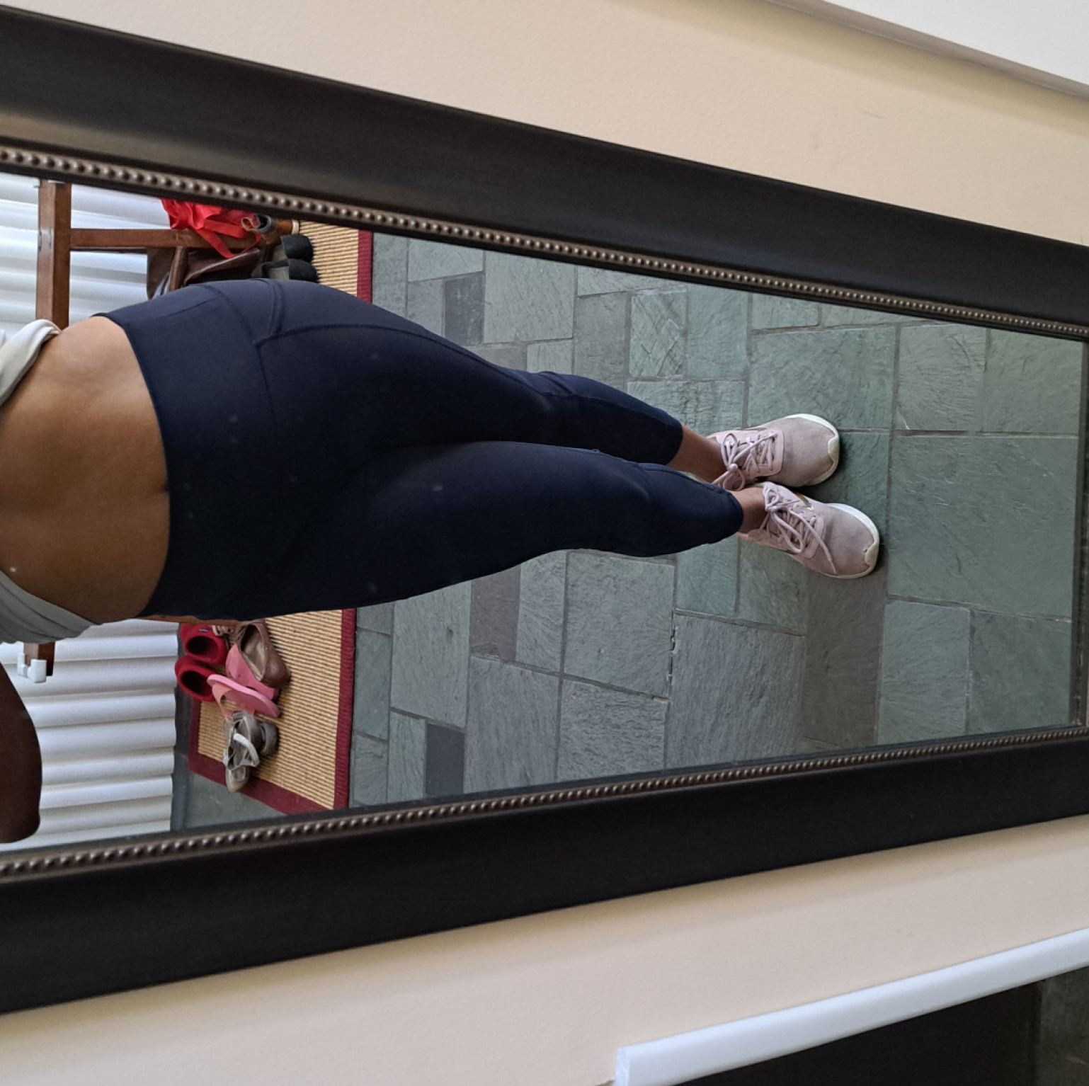 Navy Blue Reebocks Leggings